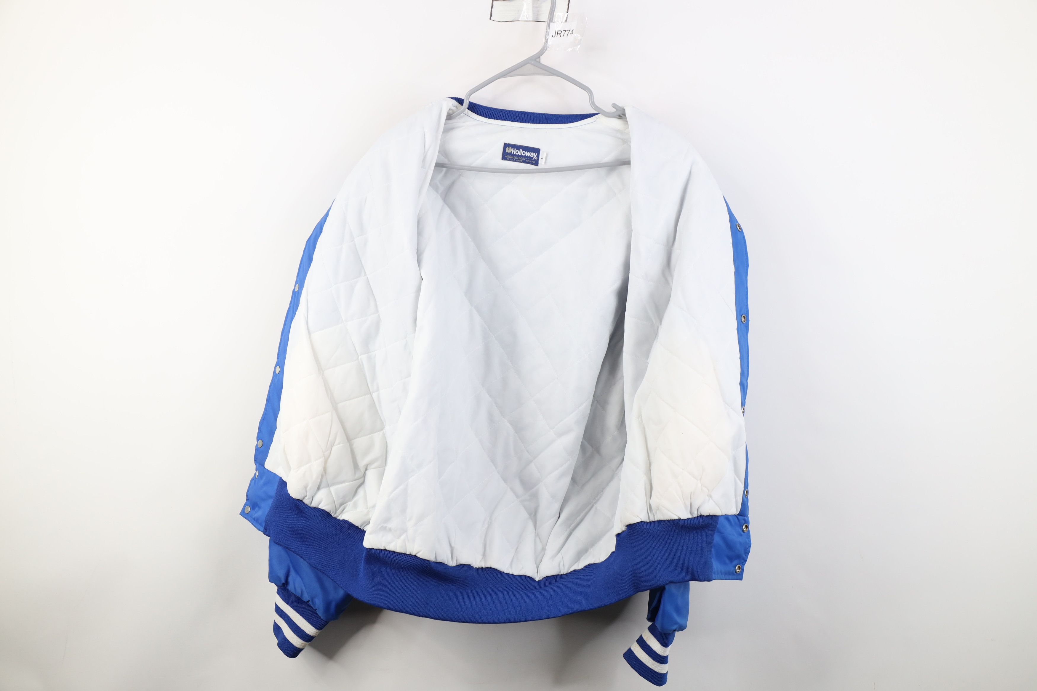 Vintage Vintage 80s 90s Swim Team Quilted Satin Bomber Jacket USA Size US L / EU 52-54 / 3 - 10 Thumbnail