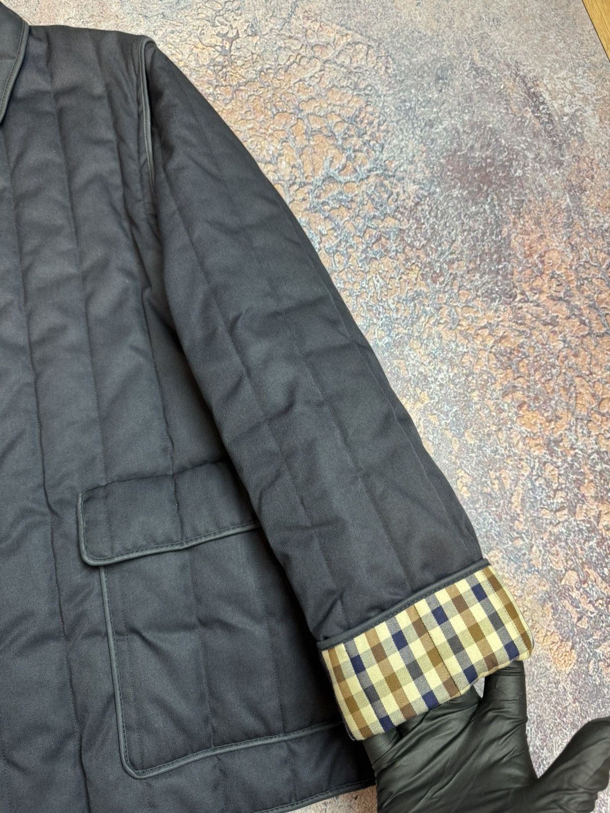 Aquascutum Vintage Aquascutum Checked Pattern Heavy Coat Vest Size L / US 10 / IT 46 - 8 Thumbnail