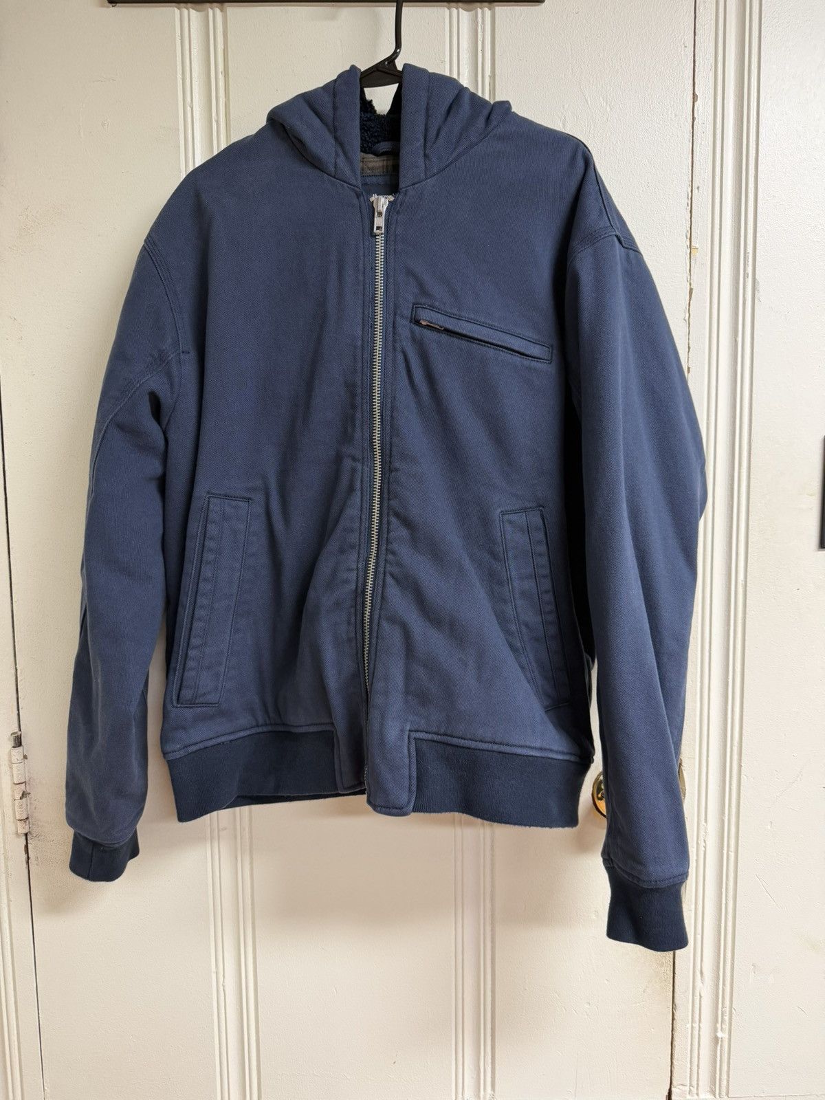 Abercrombie & Fitch Canvas workwear hooded jacket Size US L / EU 52-54 / 3 - 1 Thumbnail