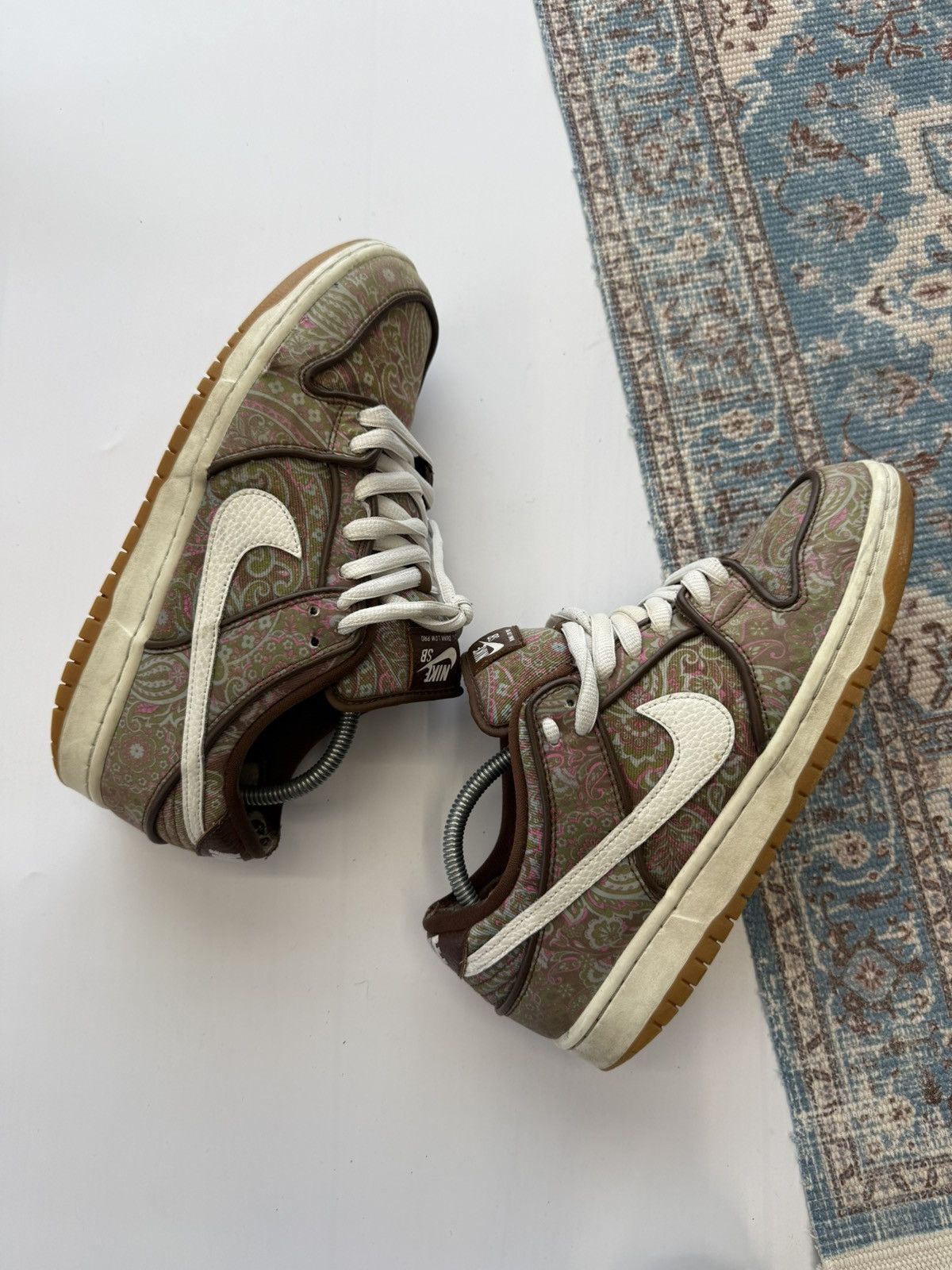 Nike Nike SB Dunk Pro Paisley Brown Low Sneakers Size US 9 / EU 42 - 10 Thumbnail