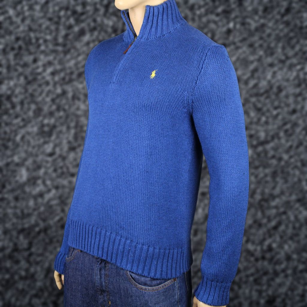 Polo Ralph Lauren Polo Ralph Lauren Small S Blue 1/2 Zip Sweater Yellow Pony NWT Polo Ralph Lauren Small S Blue 1/2 Zip Sweater NWT Grey Label? Size US S / EU 44-46 / 1 - 1 Preview