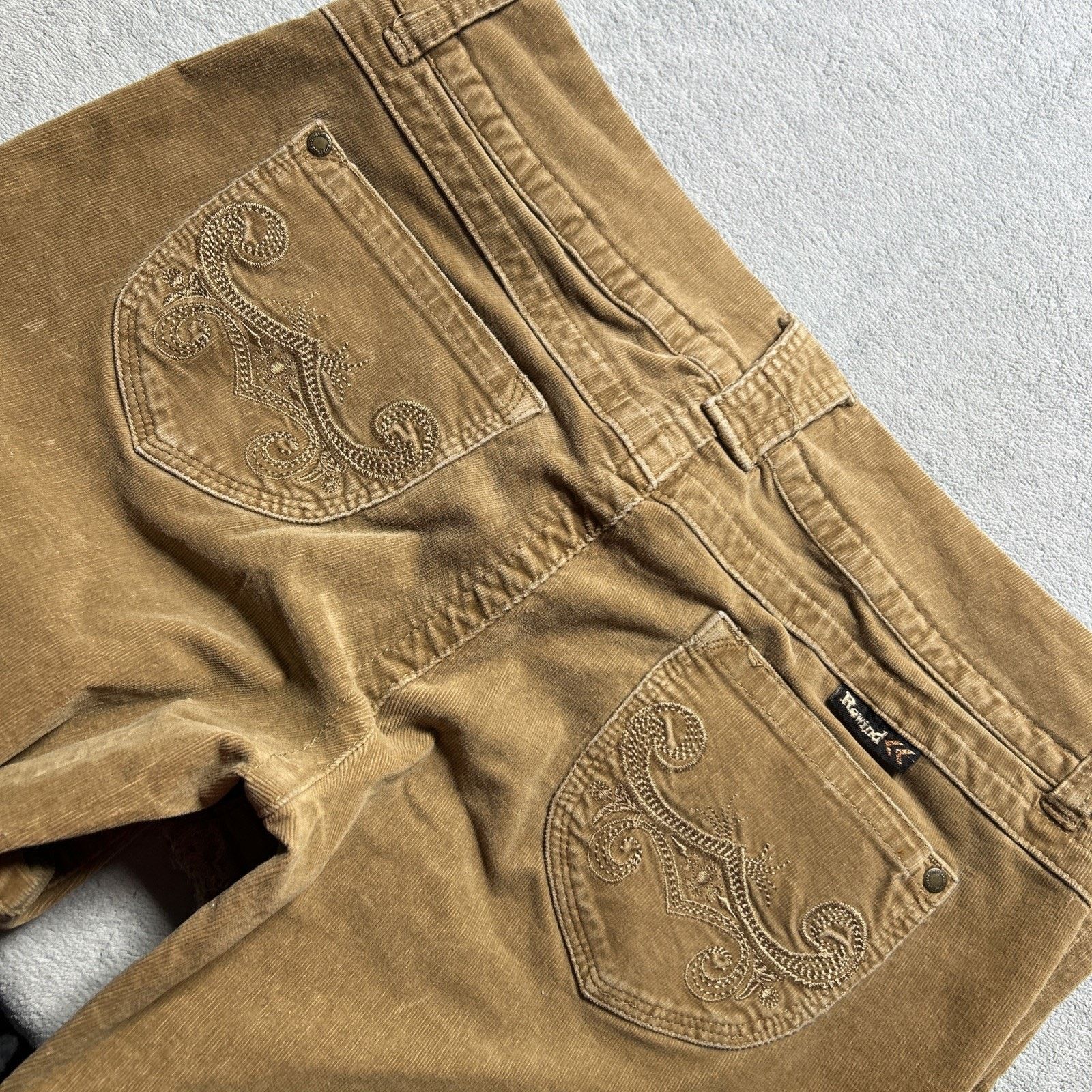 Miss Me Embroidery Corduroy Baggy Pants W's 13 34x31 Wide Hamilton Size 34" / US 12 / IT 48 - 8 Thumbnail