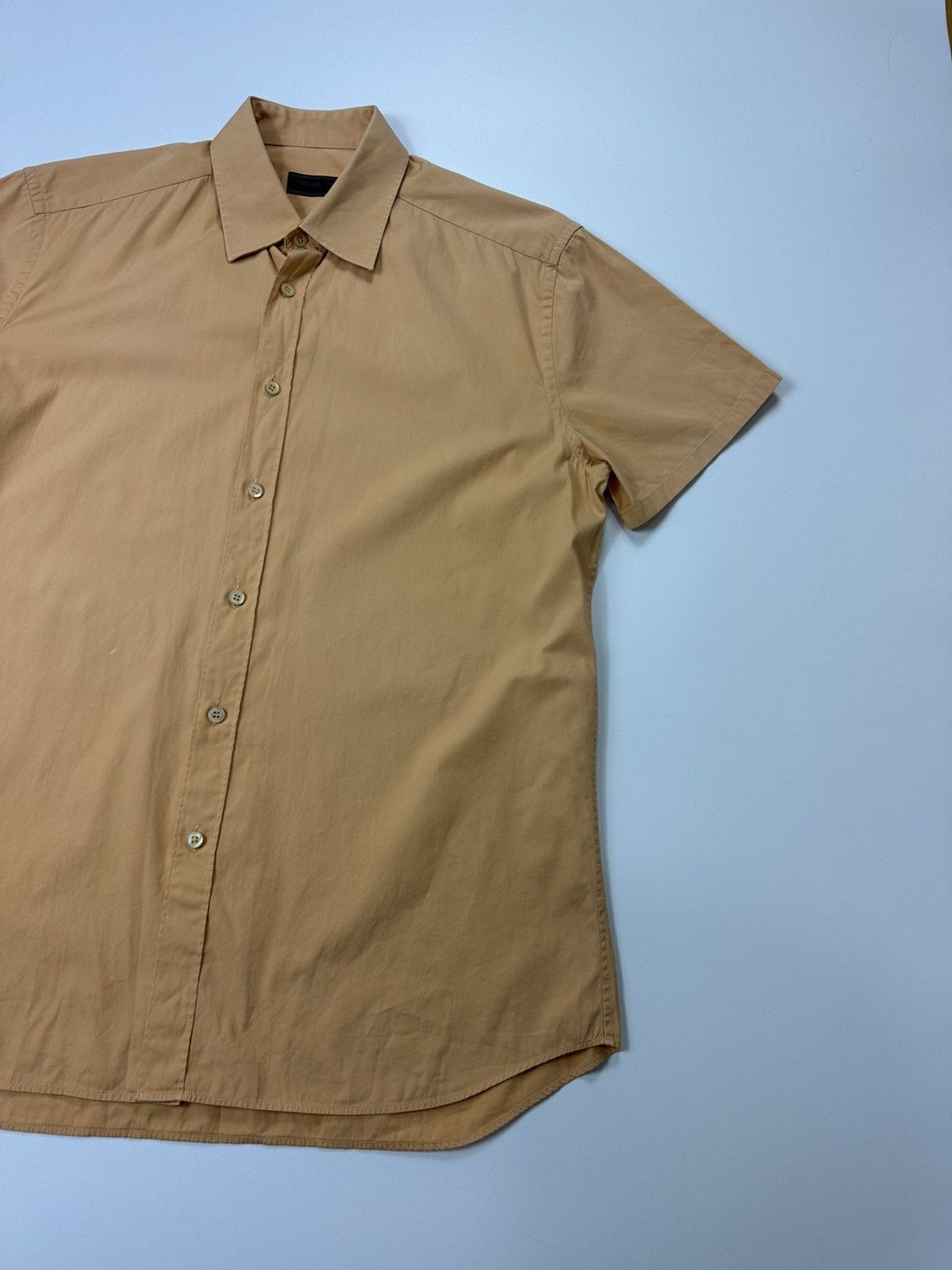 Prada Prada Casual Shirt Short Sleeve Orange Fit Size US M / EU 48-50 / 2 - 4 Thumbnail