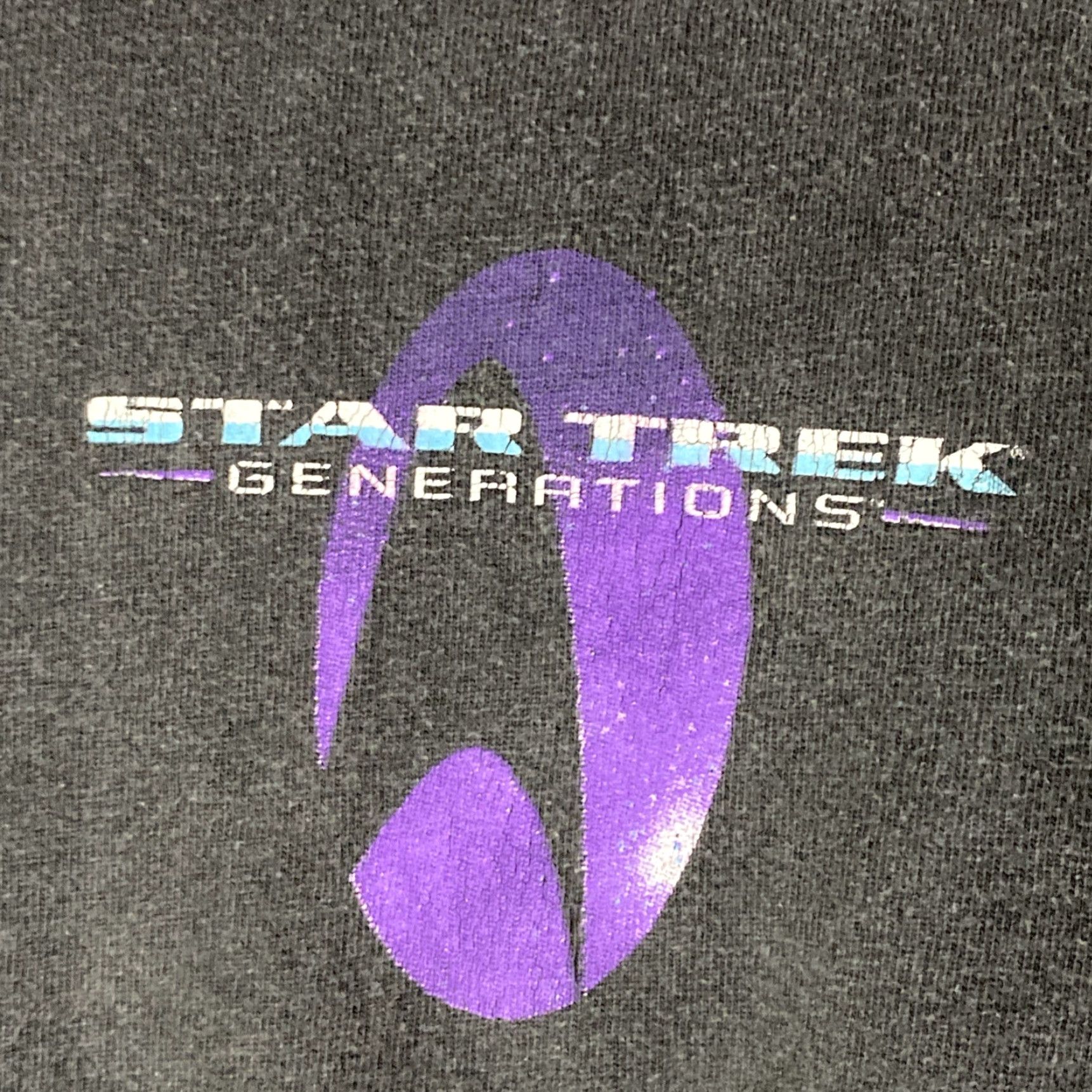 Vintage Vtg Winterland Single Stitch 90s Star Trek Movie T Shirt Made in USA DISTRESS L Shirt Unisex Adults Adult L Black Cotton Stars 90s Mens Womens Size US L / EU 52-54 / 3 - 7 Thumbnail