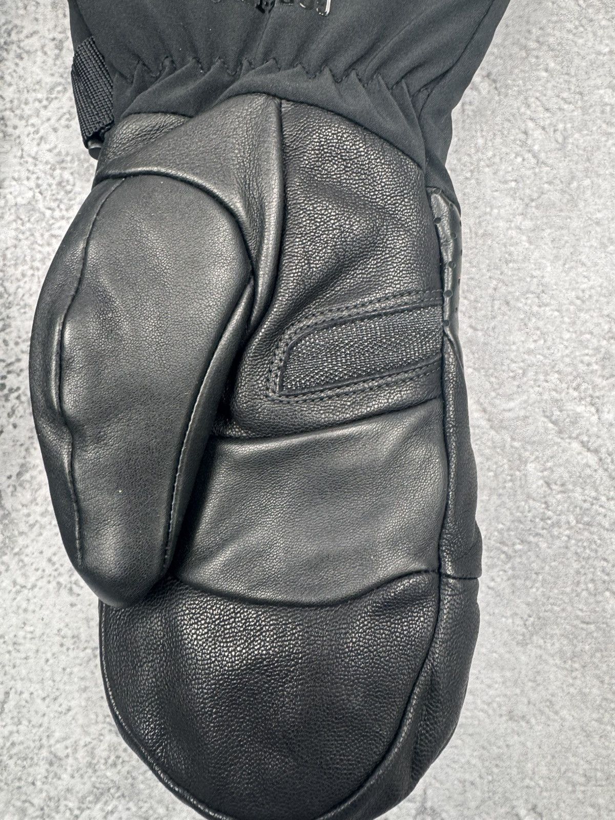 Other Atewa Gore-Tex Leather Ski Mittens Black Size S/M Size ONE SIZE - 6 Thumbnail