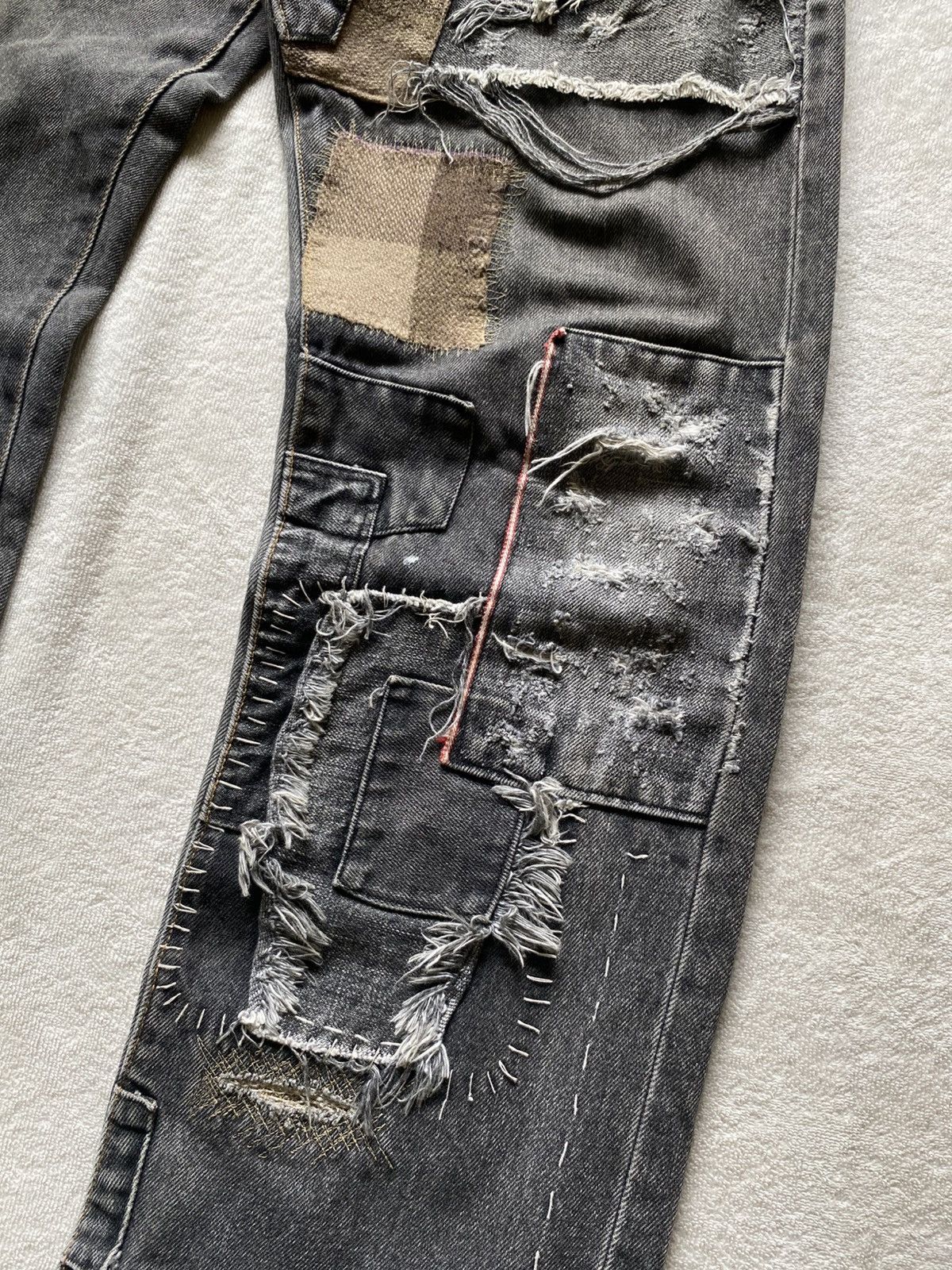 Japanese Brand Community.co Patchwork Jeans Pants Size US 32 / EU 48 - 3 Thumbnail