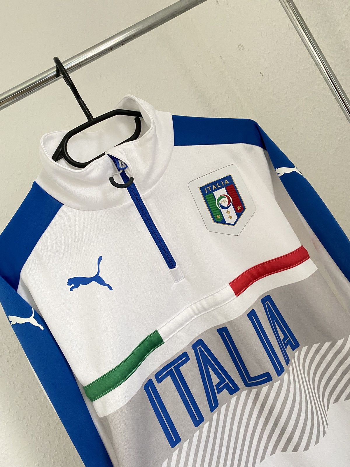 Puma Italy 2016 2017 Puma Training Top Football Soccer France Size US M / EU 48-50 / 2 - 2 Thumbnail