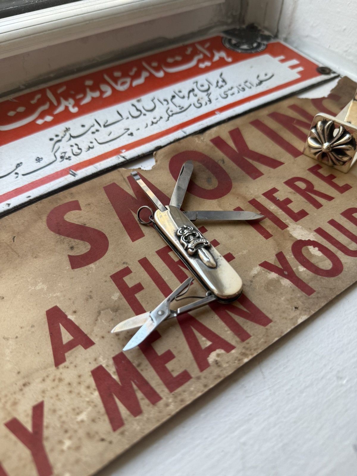 Chrome Hearts 🚭CHROME GRAIL🚭.925 SILVER DAGGER POCKET KNIFE MULTI TOOL Size ONE SIZE - 6 Thumbnail