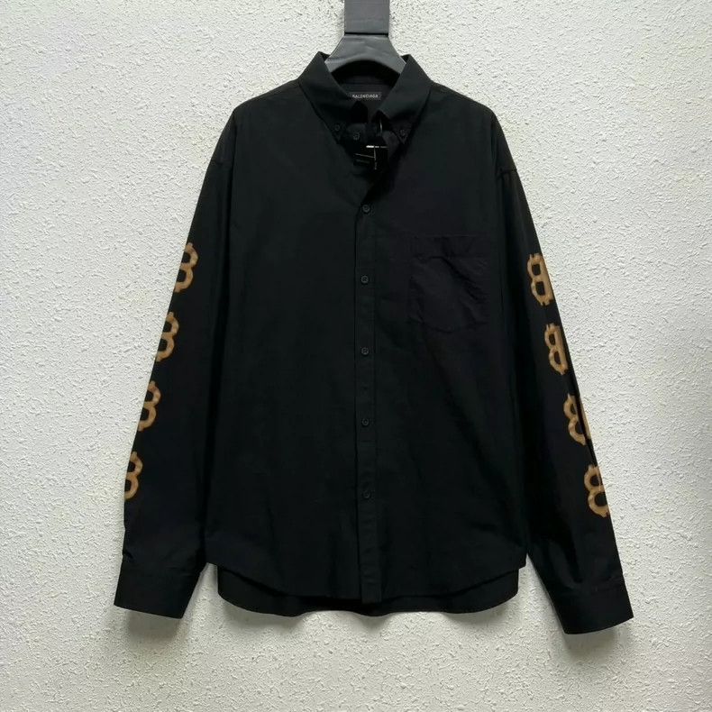 Balenciaga Balenciaga Bitcoin BB Logo Long Sleeve Shirt - dmc Size US S / EU 44-46 / 1 - 1 Thumbnail