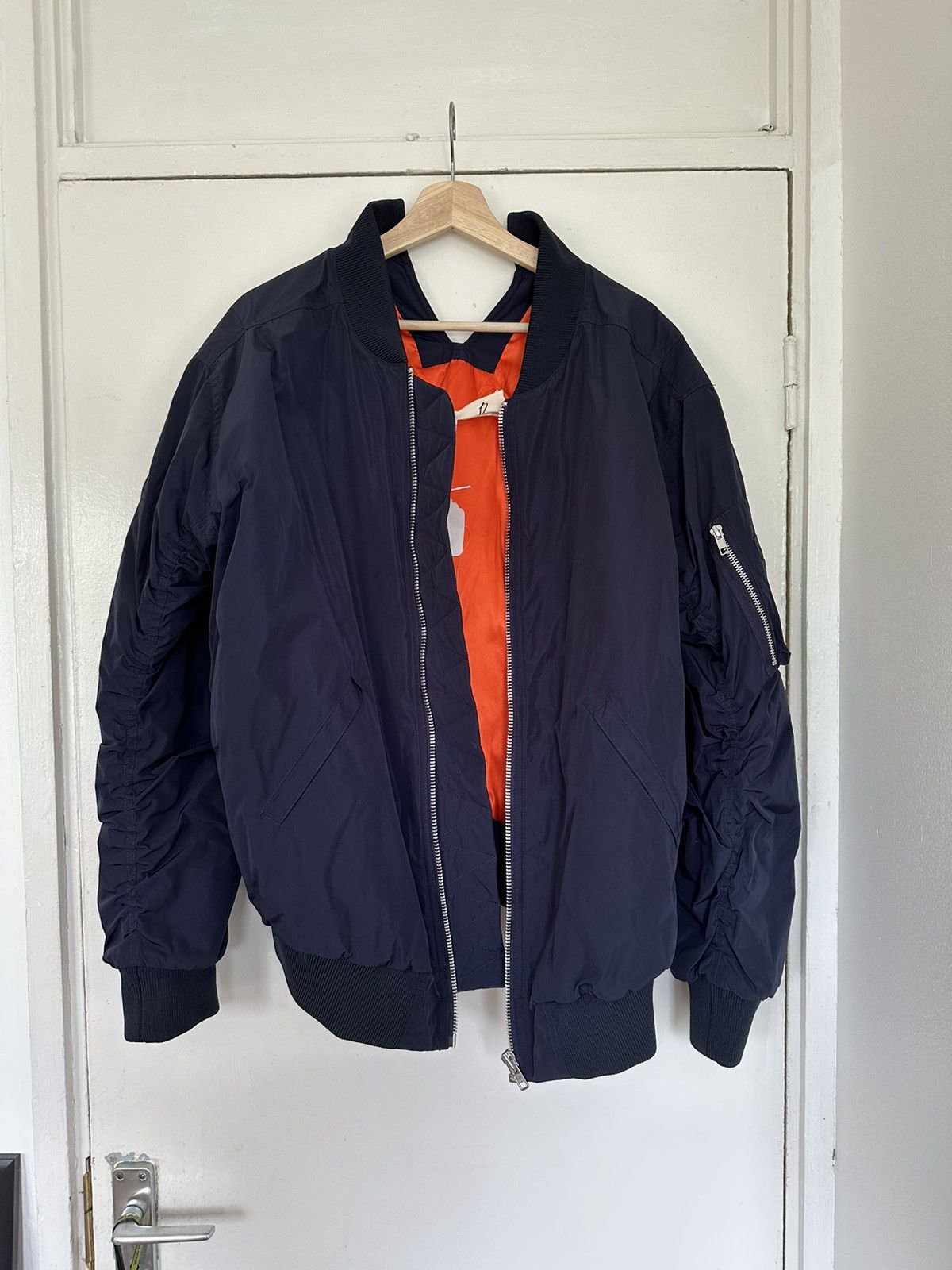 image of Unreleased Martine Rose Bomber Jacket Sample in Navy, Men's (Size Large)