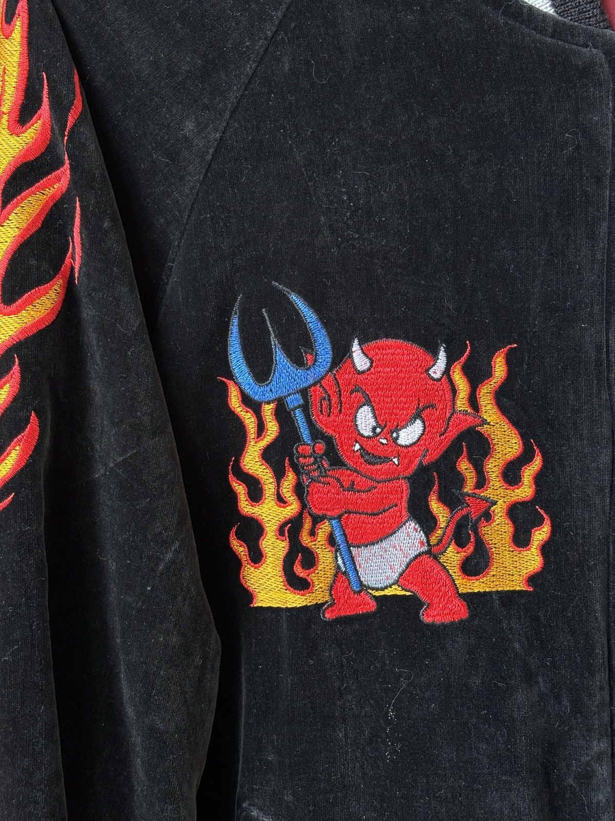Japanese Brand × Vintage Vintage rare 80s great red hot power of devils sukajan jkt Size US M / EU 48-50 / 2 - 6 Thumbnail