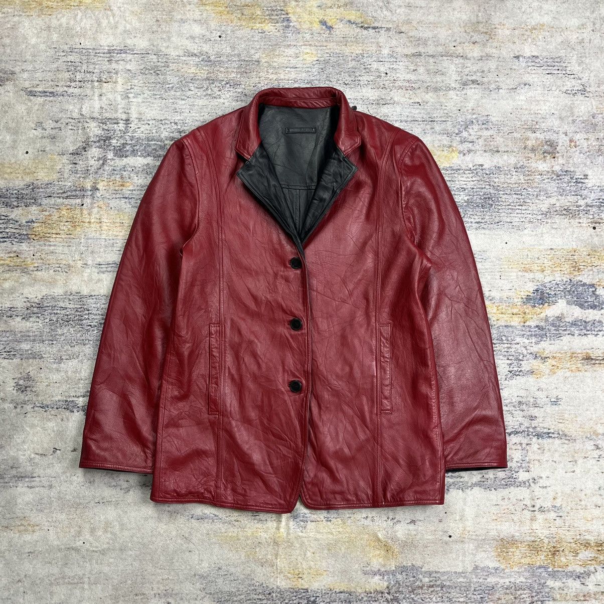Jean Paul Gaultier Vintage 90s gaultier objet homme reversible leather jacket Size US L / EU 52-54 / 3 - 4 Thumbnail