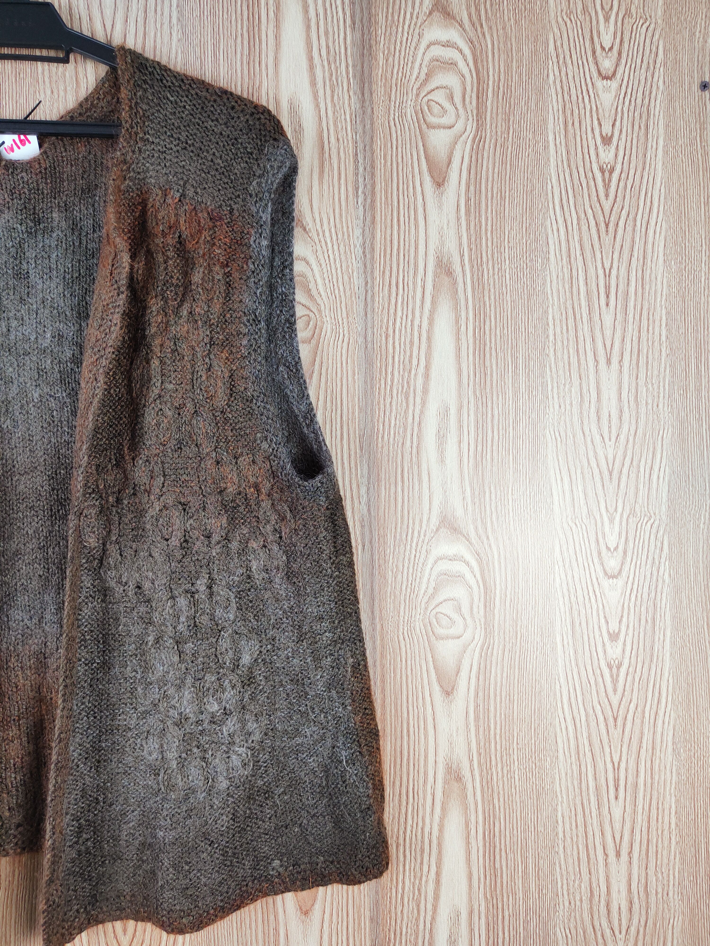 Japanese Brand Japanese Brand Dark Brown Knitwear Cardigan Vests #W161 Size L / US 10 / IT 46 - 5 Thumbnail