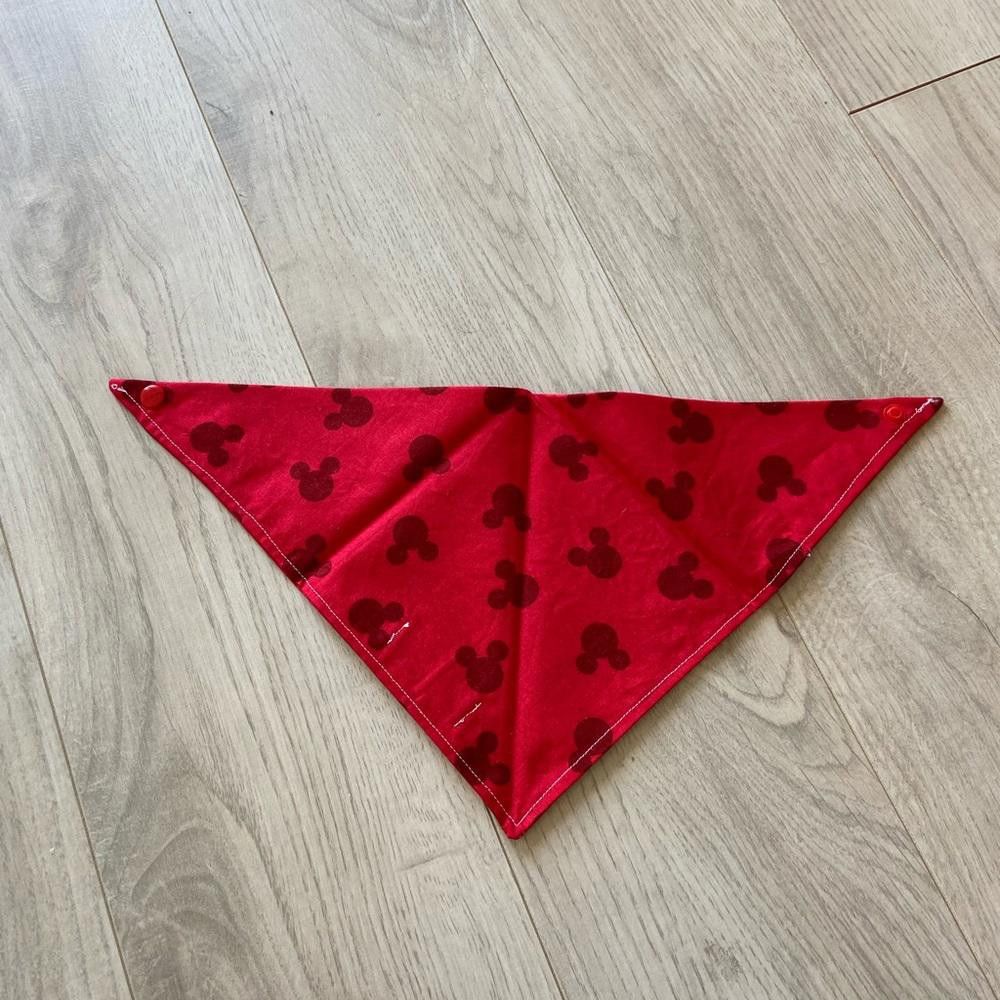 Designer Paw Heaven Co Red Mickie Mouse Dog Bandana Size ONE SIZE - 2 Thumbnail