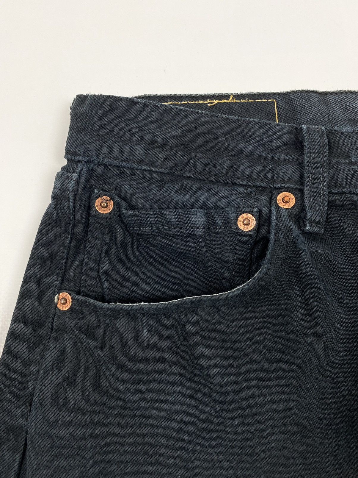 Levi's 2000’s Vintage Levi’s 501 Black Denim Jeans 32X30 Size US 32 / EU 48 - 6 Thumbnail