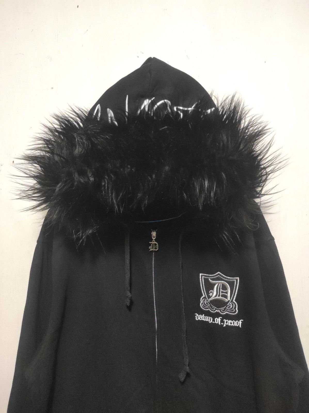 Japanese Brand Thug Life black zip fur hoodie ifsix LGB style Size US XL / EU 56 / 4 - 4 Thumbnail