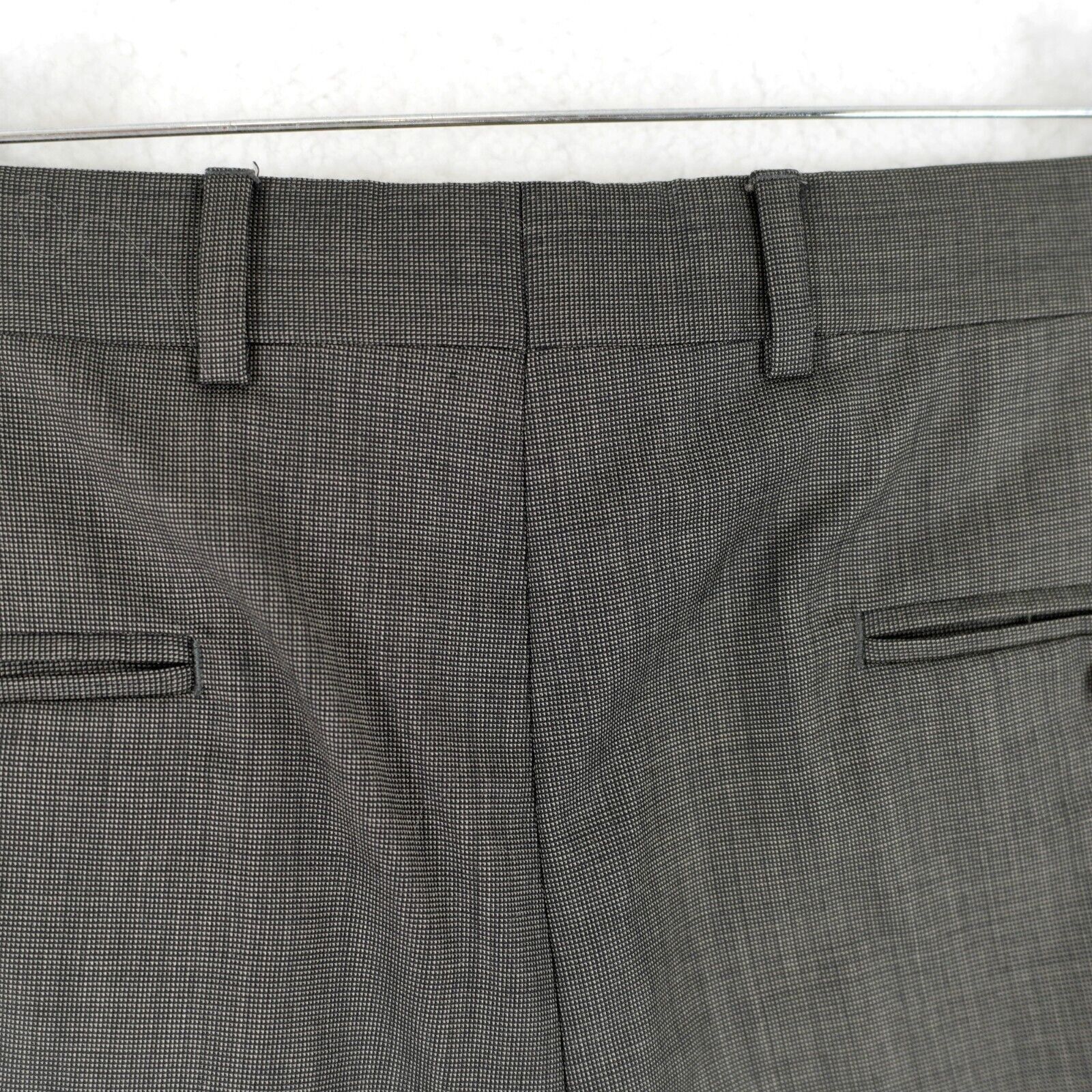 Jack Victor Jack Victor Valentino CT Wool Green Gray Nailshead Pleated D Size 34R - 3 Thumbnail