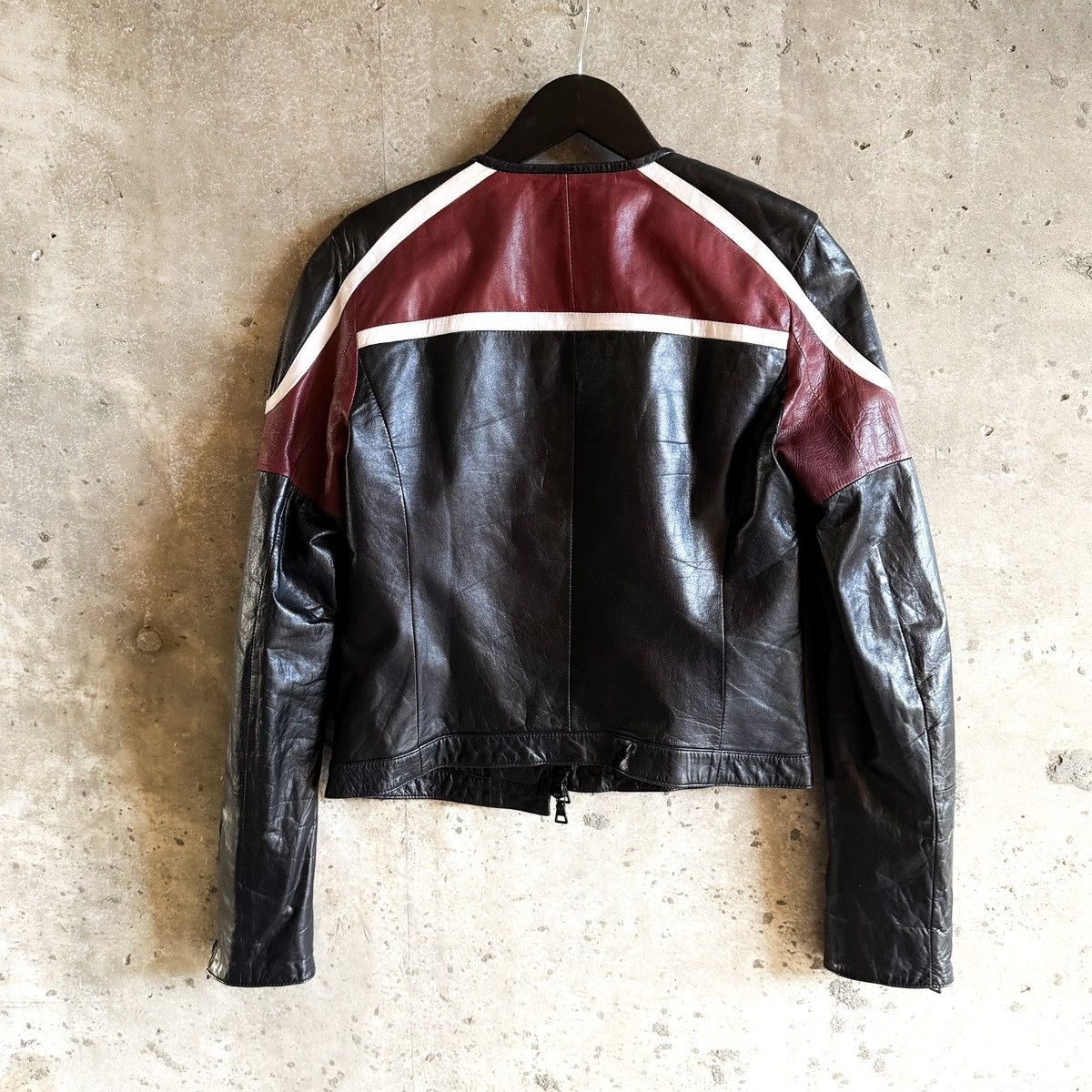 Prada Prada AW2007 Café Racer Pelle Leather Biker Jacket Size M / US 6-8 / IT 42-44 - 3 Thumbnail