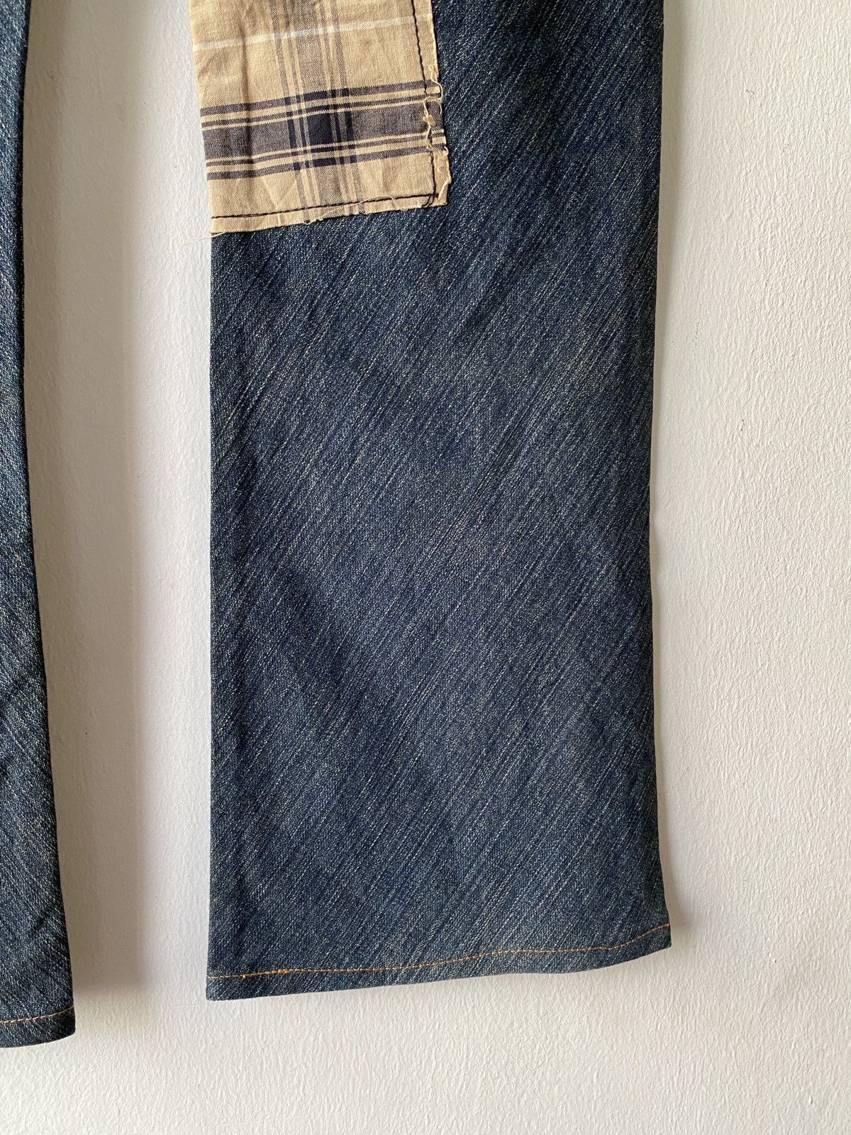 Japanese Brand × Wrangler Japanese Brand Wrangler Distressed Patchwork Flare Denim Size US 30 / EU 46 - 13 Thumbnail