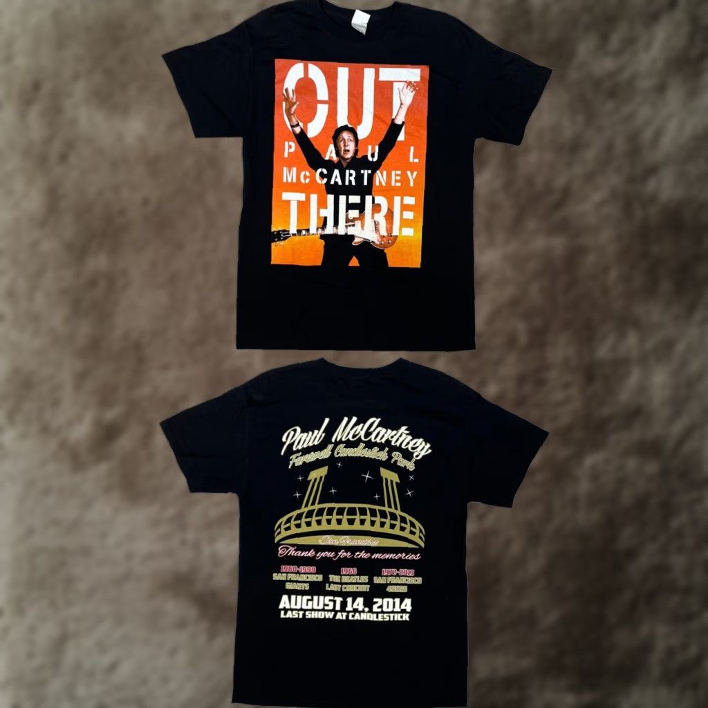 Vintage VINTAGE Paul McCartney T-Shirt Mens Medium Black Out There 2014 Tour Candlestick Park Size US M / EU 48-50 / 2 - 1 Thumbnail