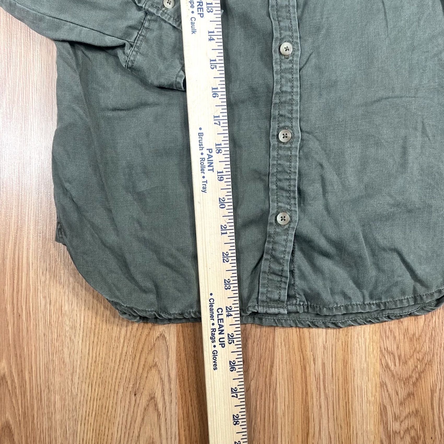 American Eagle Outfitters VINTAGE American Eagle Outfitters Shirt Womens S Green Long Sleeve Button-Up Shirt Size S / US 4 / IT 40 - 4 Thumbnail