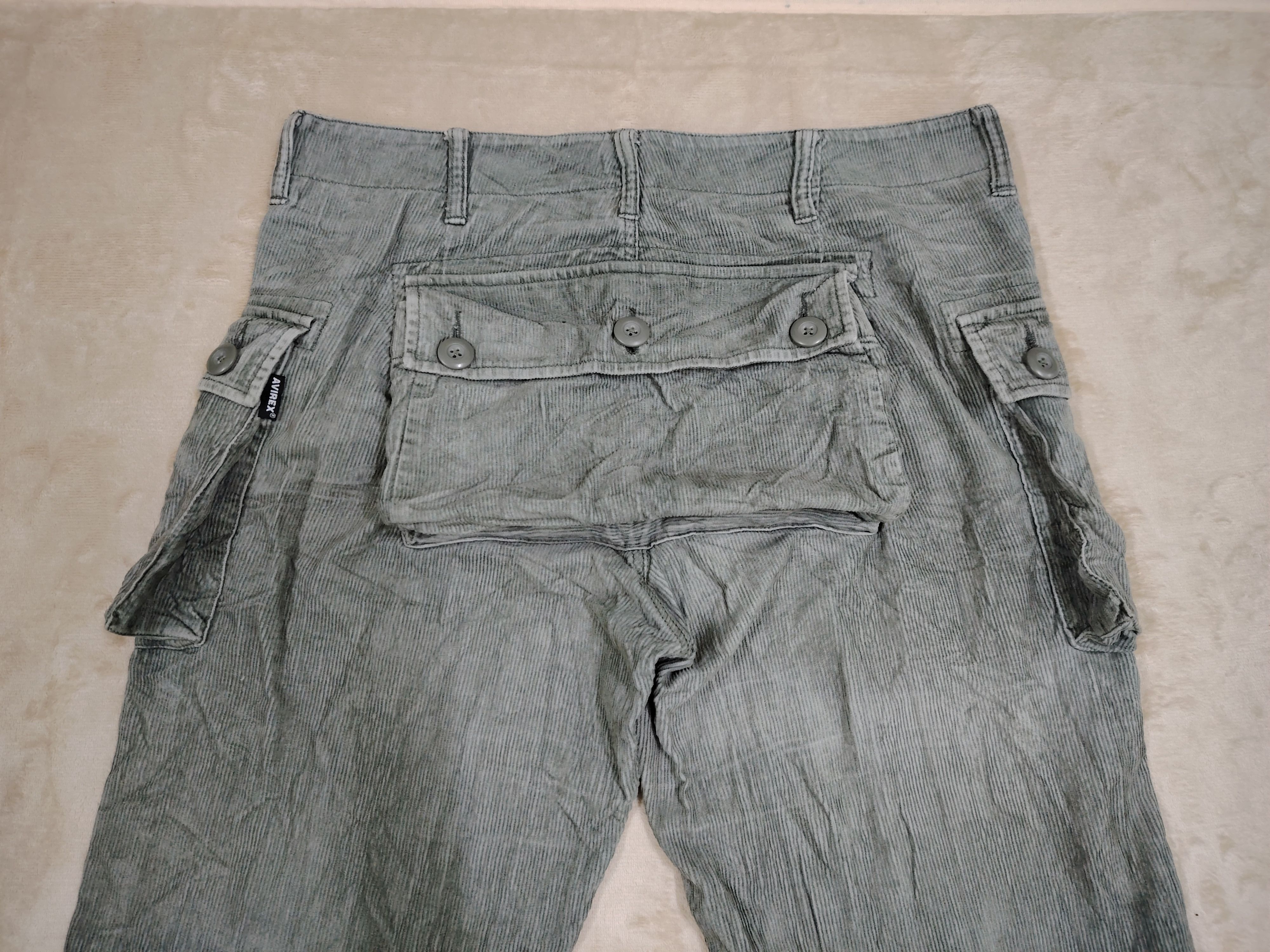 Avirex Vintage Avirex Corduroy Cargo Monkey Pants Size US 33 - 5 Thumbnail
