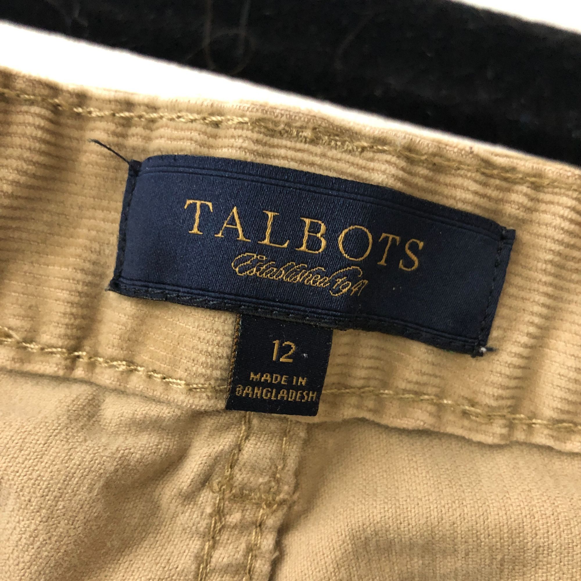 Talbots Talbots Womens Signature Boot Corduroy Pants Beige Stretch 1 Size 34" / US 12 / IT 48 - 3 Thumbnail