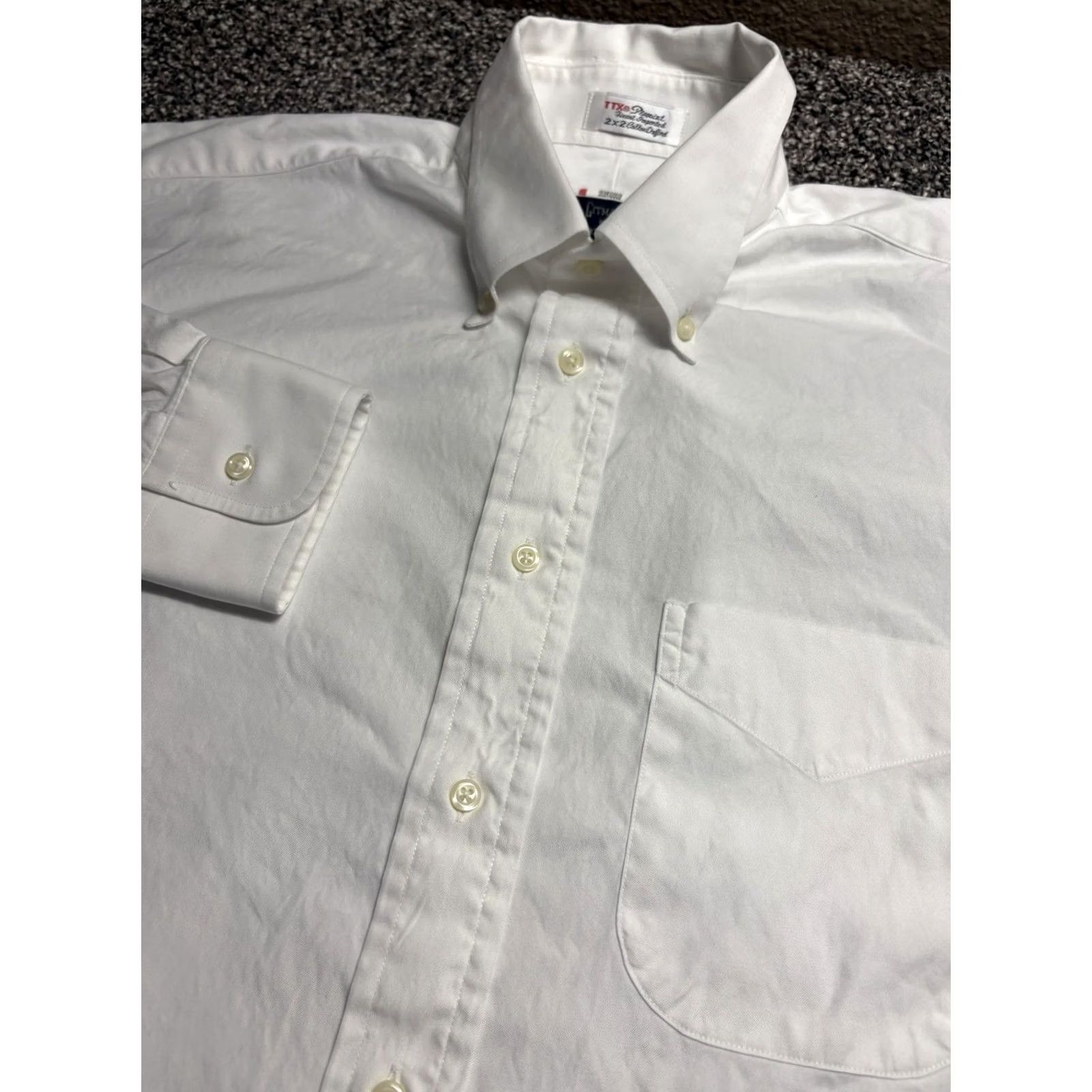 Vintage Gitman Bros Pinpoint Oxford Shirt Mens Large 16.5 32 White Stretch Shirt Size US XL / EU 56 / 4 - 2 Thumbnail