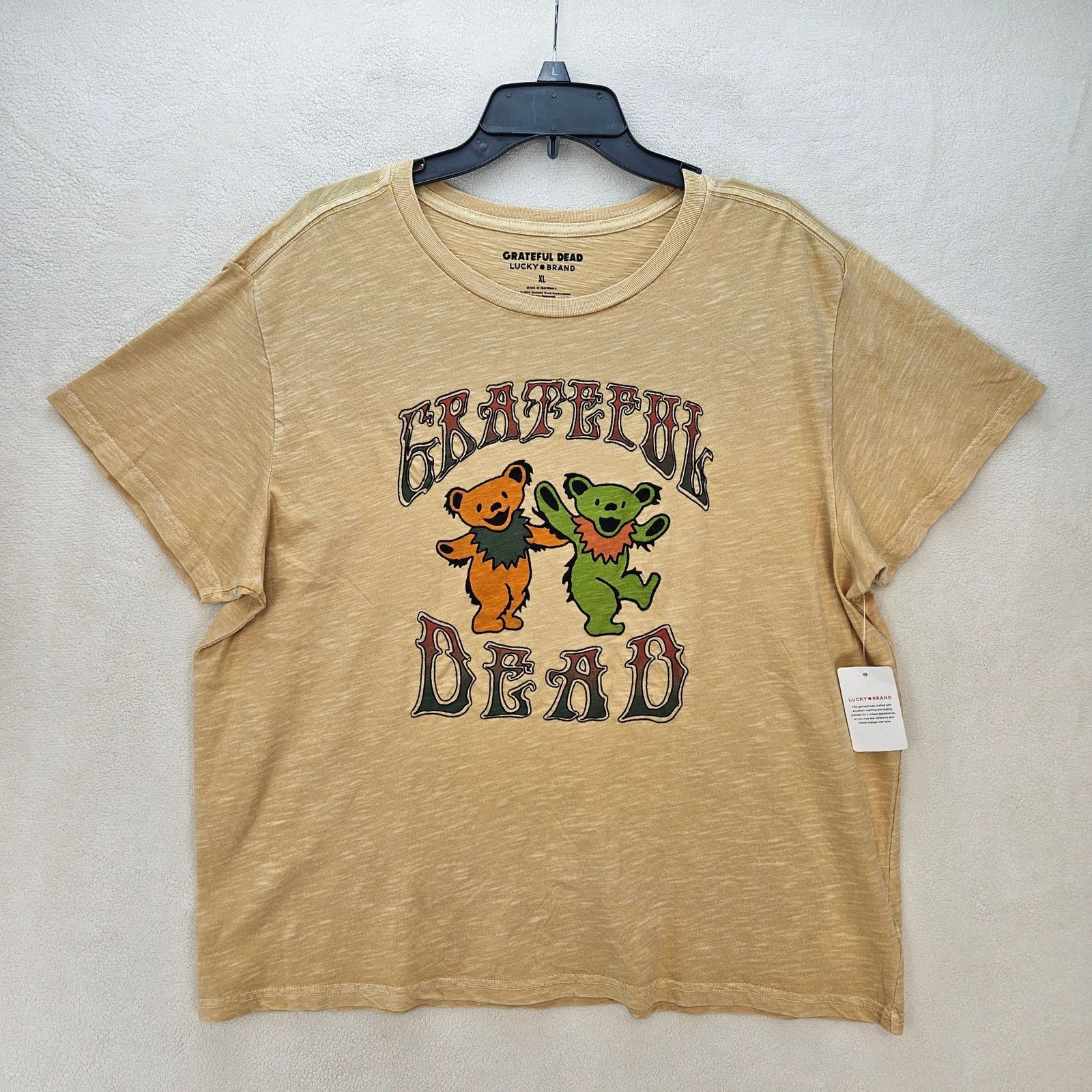 Lucky Brand LUCKY BRAND X GRATEFUL DEAD WOMEN'S XL CLOUD SOFT YELLOW Tee Size XL / US 12-14 / IT 48-50 - 1 Thumbnail