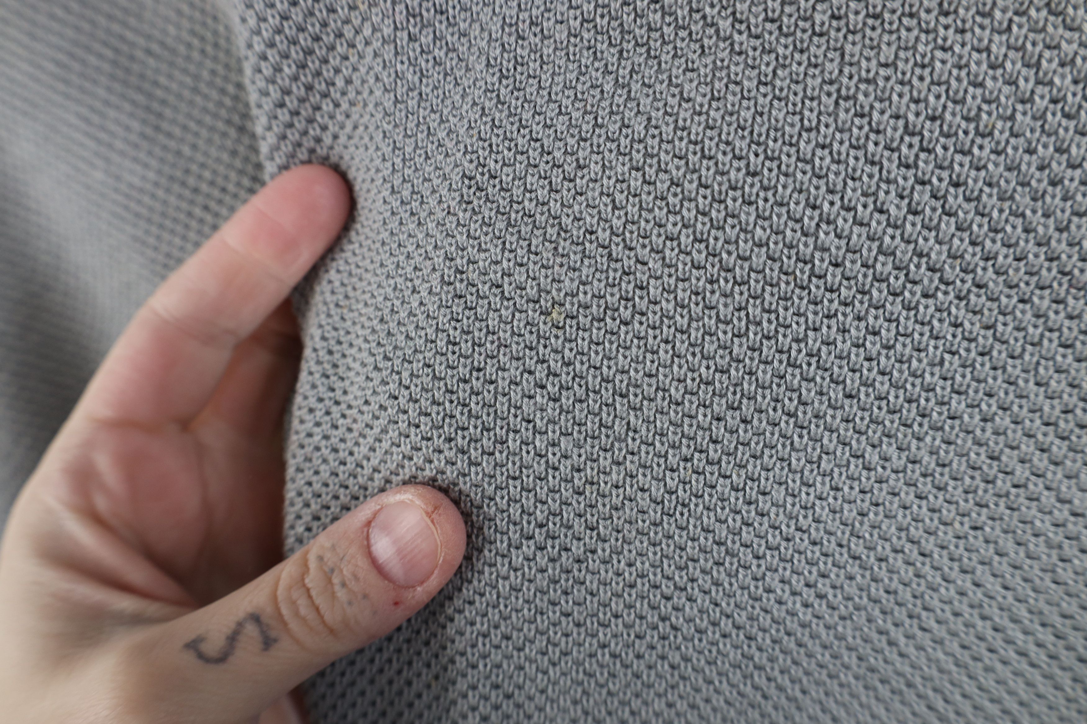 Vintage Vintage 90s Streetwear Cotton Thermal Knit Sweater Vest Gray Size US XXL / EU 58 / 5 - 6 Thumbnail