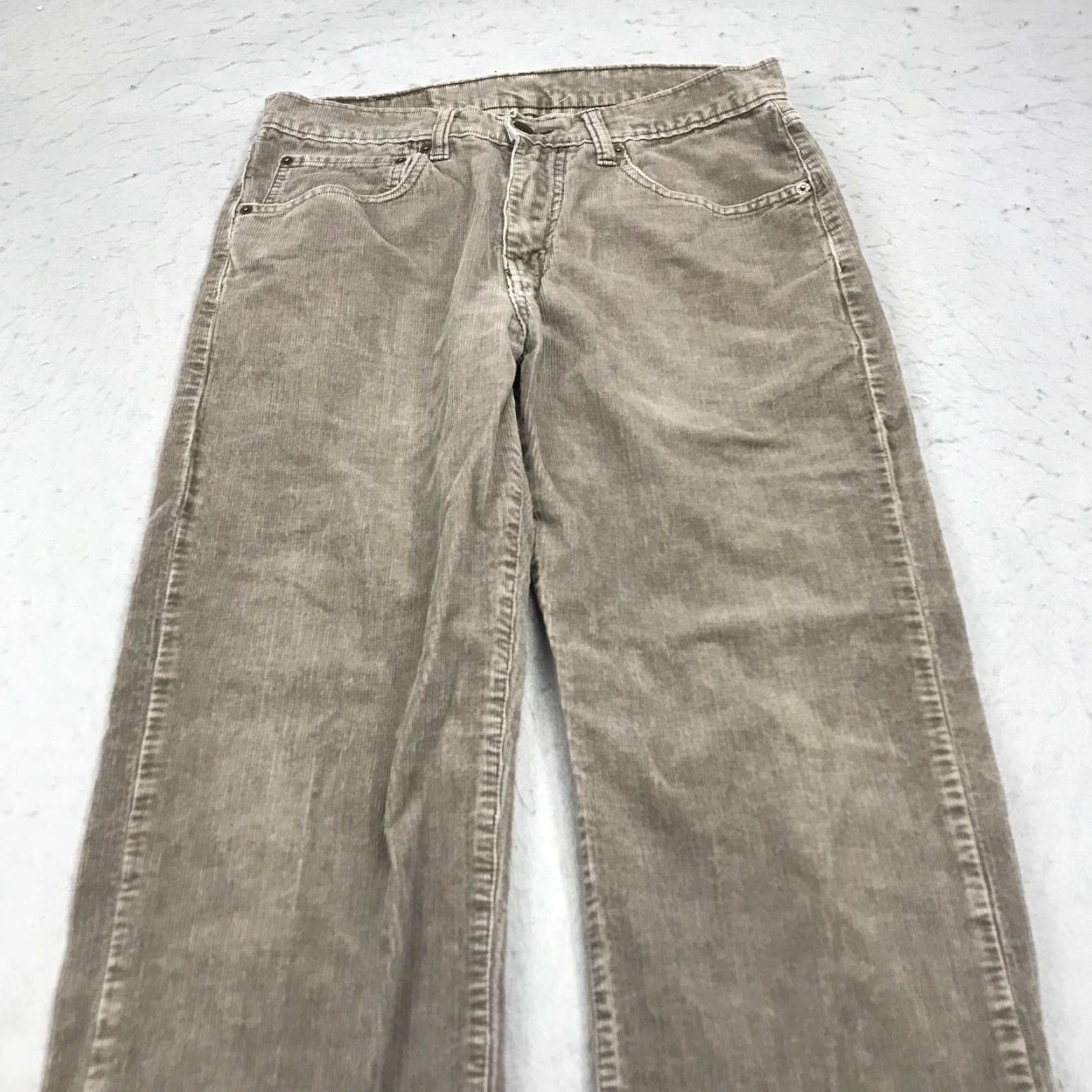 Levi's Levi's 751 Pants Mens 31x34 Brown Corduroy Straight Fit Cotton Casual Vintage 90s 5-Pocket Design Mens Size US 31 - 3 Thumbnail