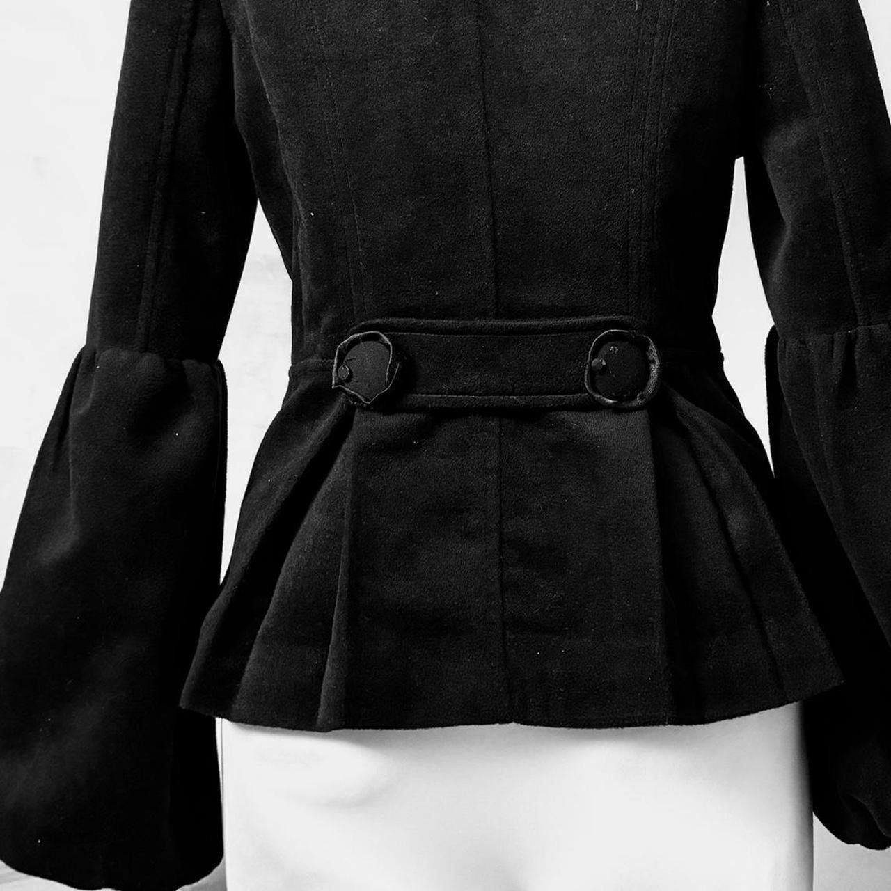 Vintage Incredible vintage coat with voluminous sleeves fur elements Size S / US 4 / IT 40 - 4 Thumbnail