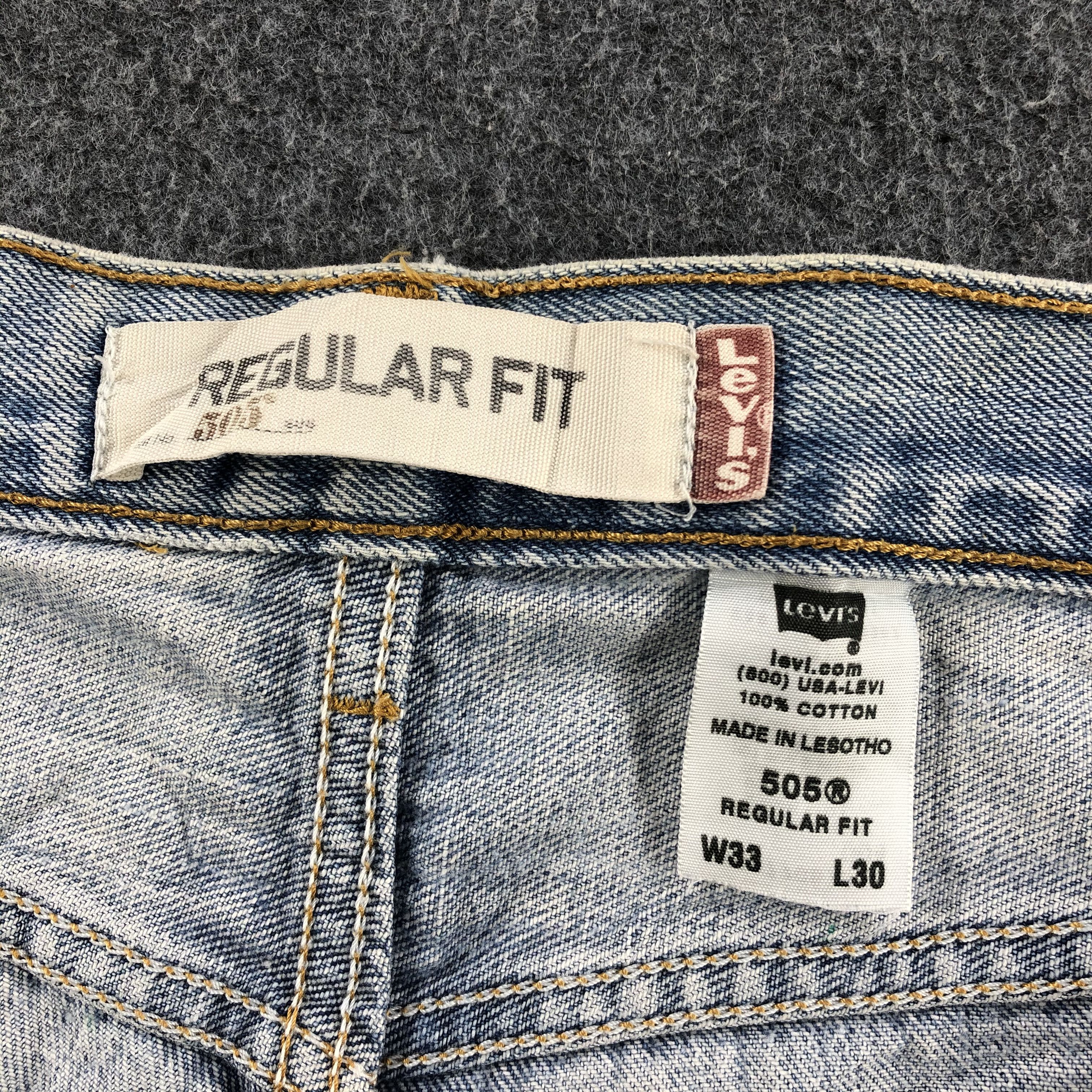 Levi's Vintage Levis Jeans Lot 505 Light Washed Denim-J970 Size US 33 - 10 Thumbnail