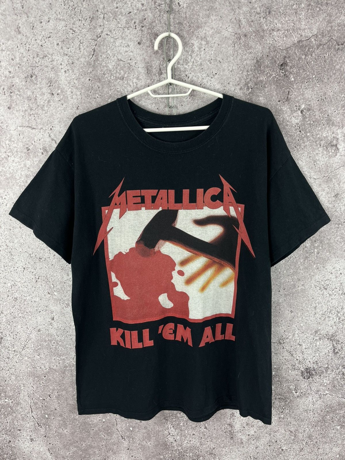 Band Tees Vtg Metallica Band Rock T-Shirt “Kill ‘Em All” Big Logo Sz L Size US L / EU 52-54 / 3 - 1 Thumbnail