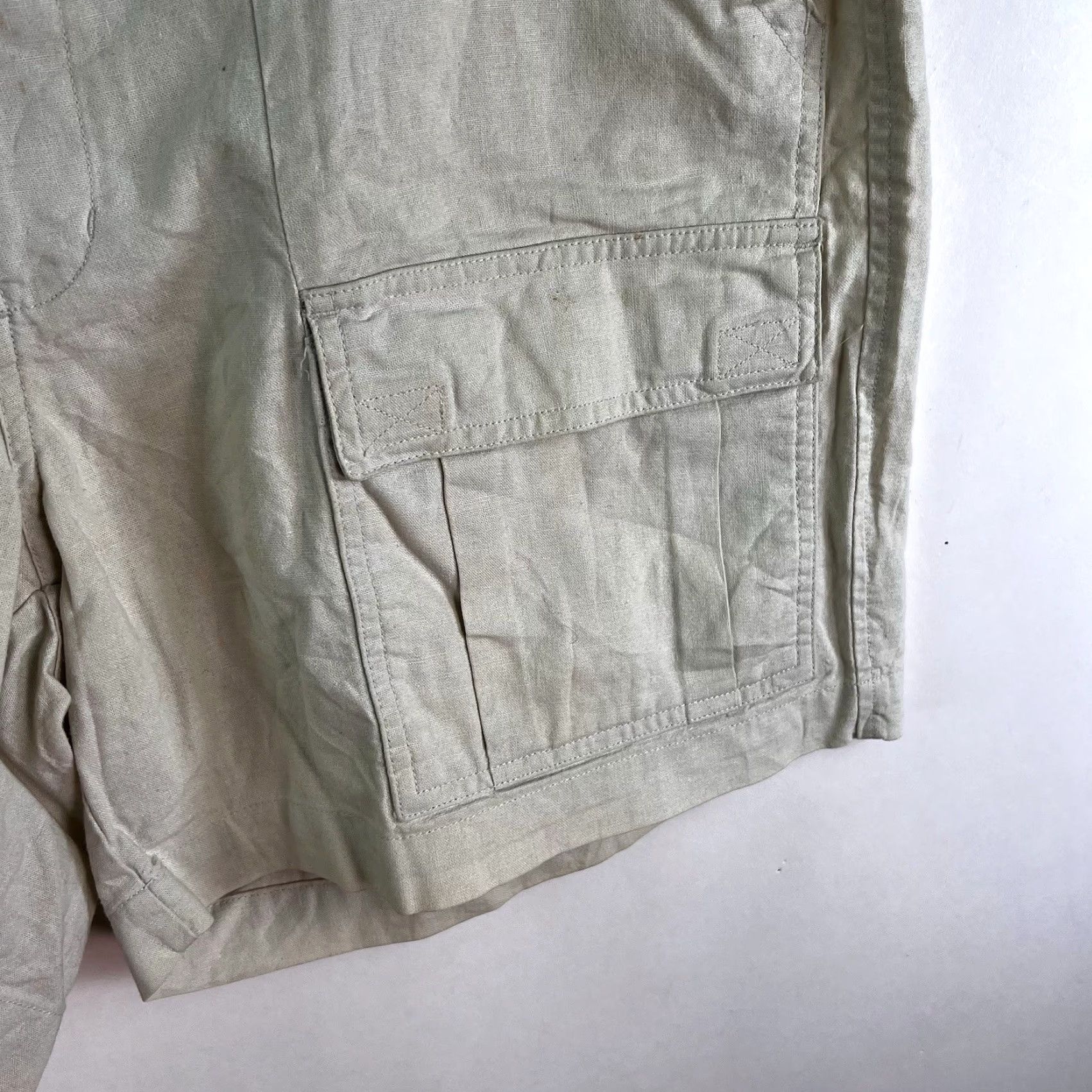 Vintage Savlle Row Casual Bermuda Shorts Mens Size 36 Beige 7-Inch Inseam Classic Fit Outdoor Travel Size US 36 / EU 52 - 2 Thumbnail