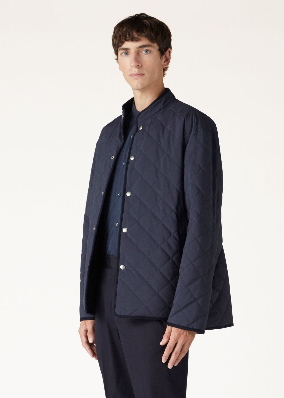 Loro Piana o1srvl11e0125 Reversible Jacket in Navy Blue Size US L / EU 52-54 / 3 - 6 Thumbnail