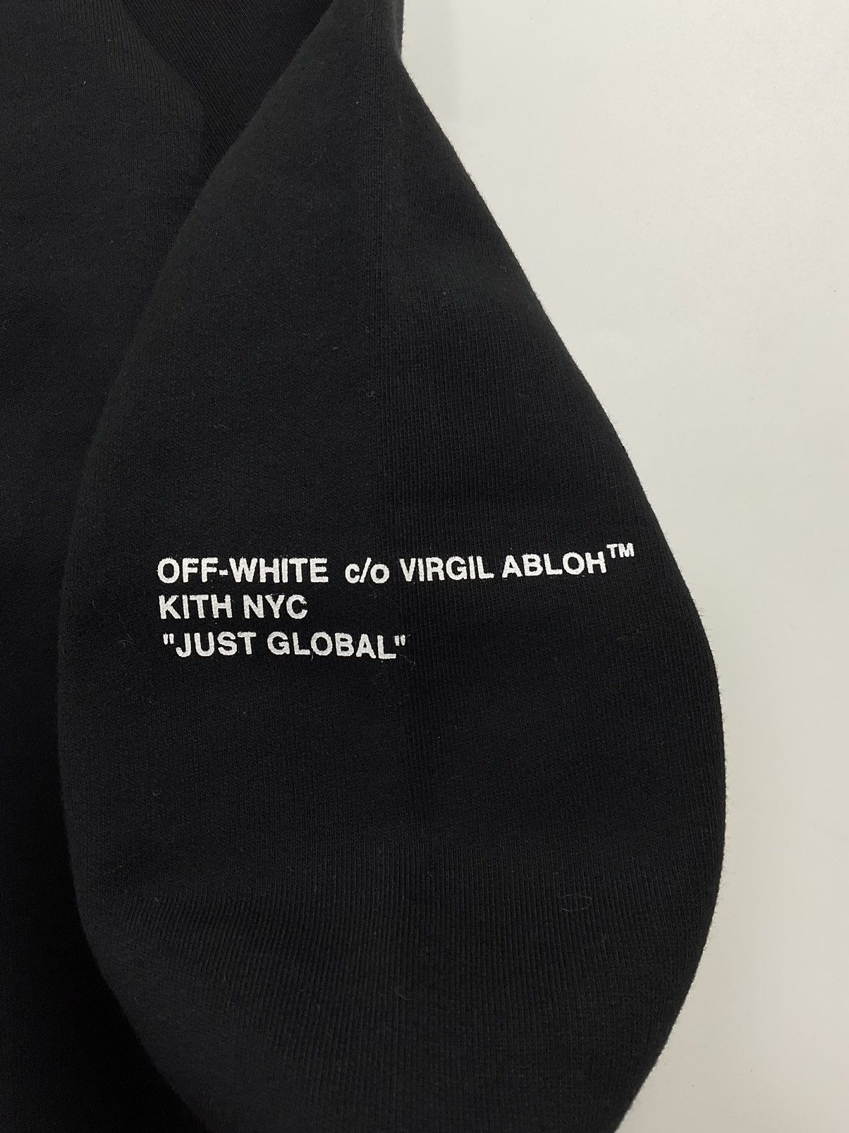 Off-White Off White x Kith "Just Global" Oversized Hoodie Size US M / EU 48-50 / 2 - 5 Thumbnail