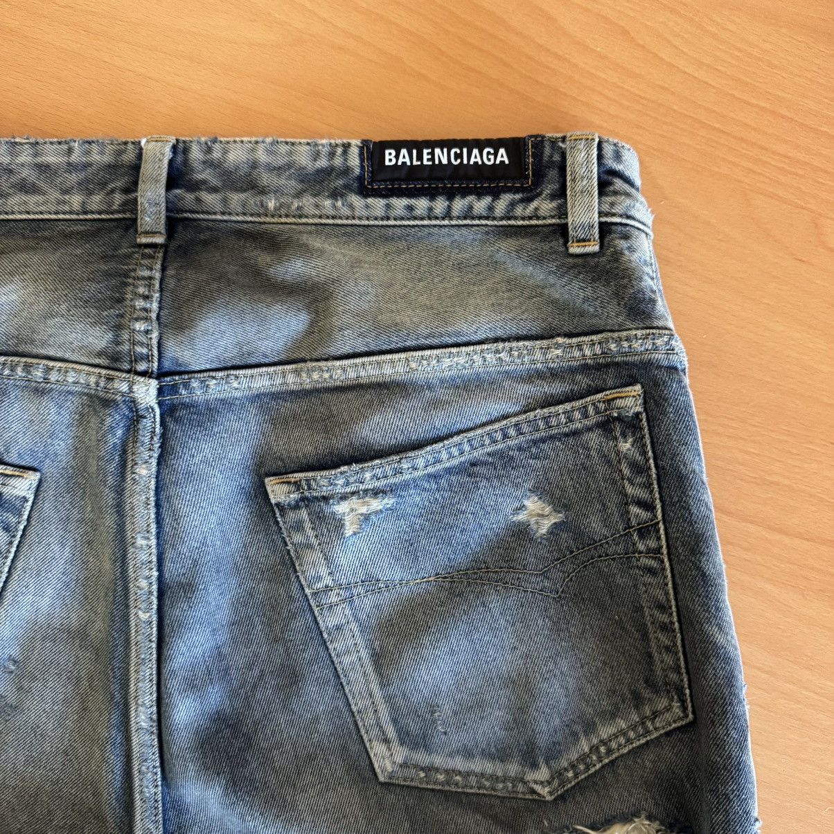 Balenciaga SS23 Balenciaga Oil Spill Jeans by Demna Gvasalia. Size US 32 / EU 48 - 5 Thumbnail