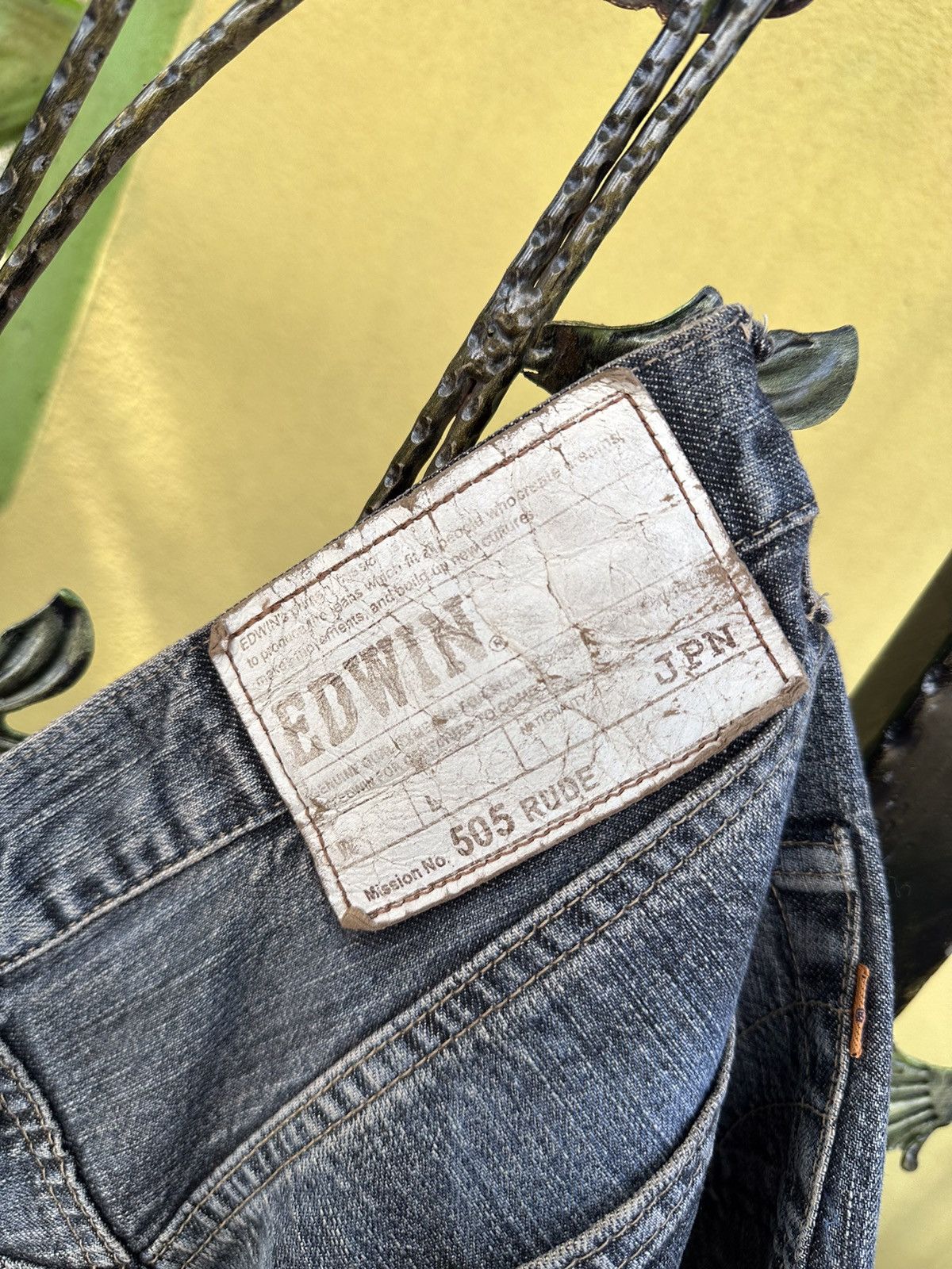 Lad Musician Vintage Edwin 505 Selvedge Oren Tab Made In Japan . Size US 34 / EU 50 - 10 Thumbnail