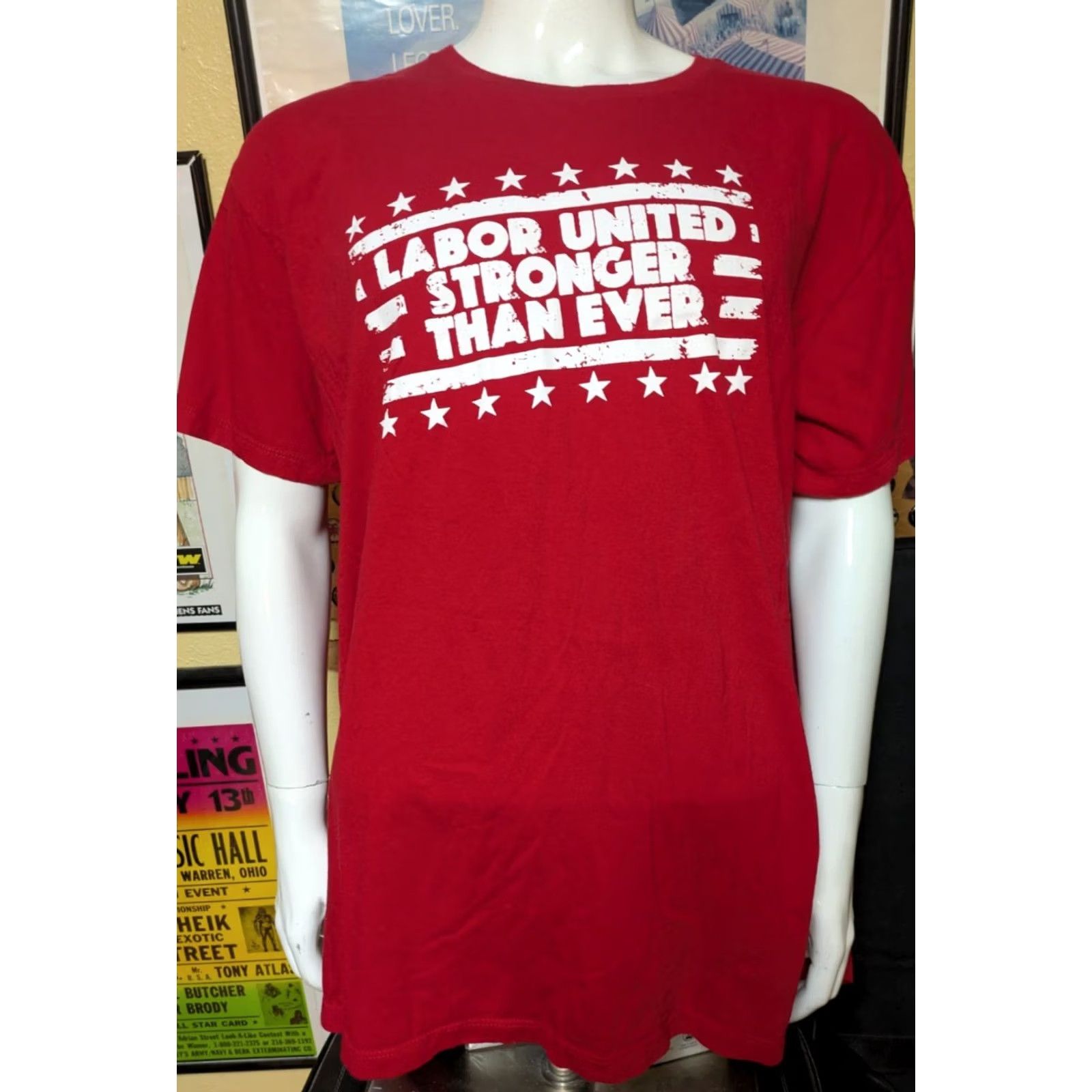 Vintage UAW United Autoworkers Union Pride T Shirt 3XL XXXL Red Men Size US XXL / EU 58 / 5 - 2 Thumbnail
