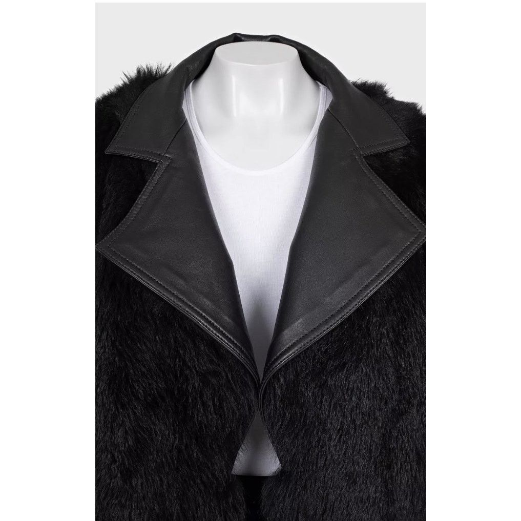 Balmain Balmain Black Lambskin Leather Fur Jacket Sz.36 S Size XS / US 0-2 / IT 36-38 - 4 Thumbnail