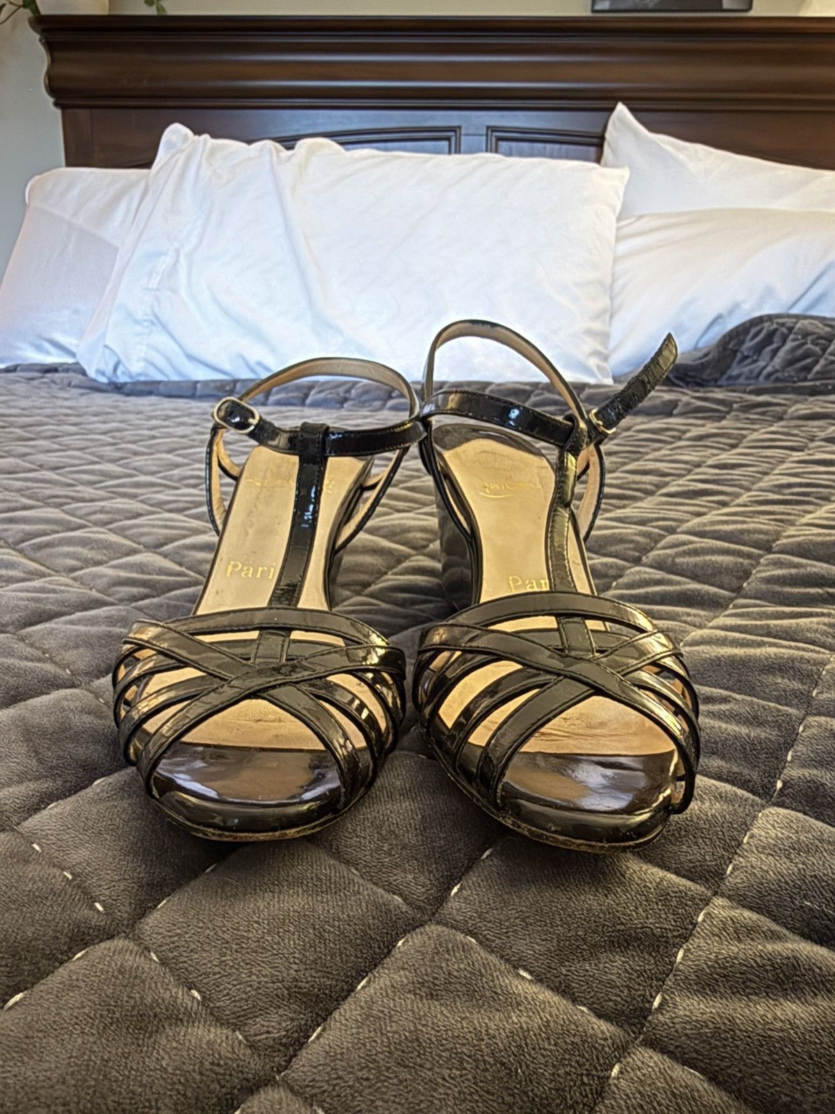 Christian Louboutin Christian Louboutin Black Heels Size US 6 / IT 36 - 1 Thumbnail