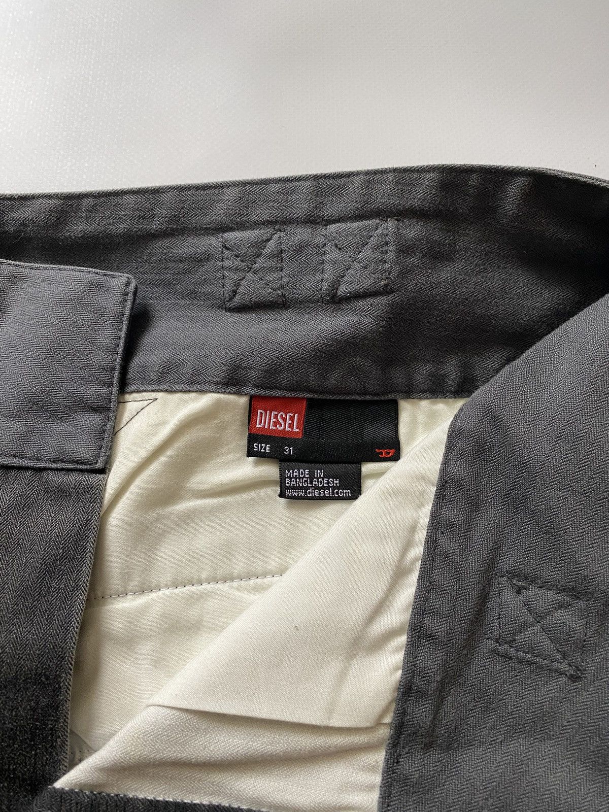 Diesel Vintage Diesel Rare Straight Jeans Leather Elements Size 31 Size US 30 / EU 46 - 11 Thumbnail