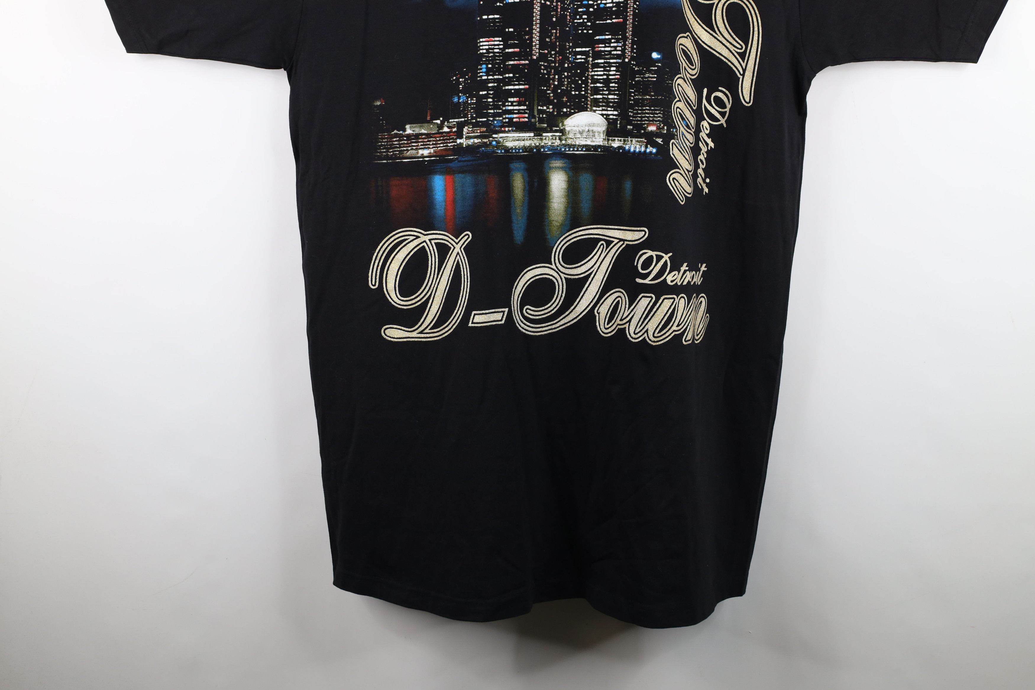 Vintage Vintage Y2K Streetwear D Town Baggy Tall Tee T-Shirt Black Size US XXL / EU 58 / 5 - 3 Thumbnail