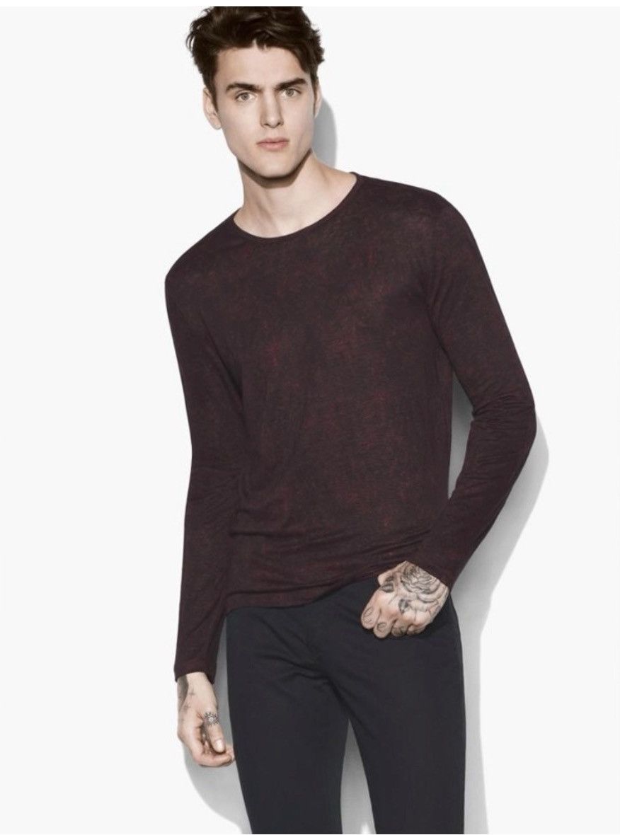 John Varvatos Linen Crewneck Size Large Size US L / EU 52-54 / 3 - 1 Thumbnail