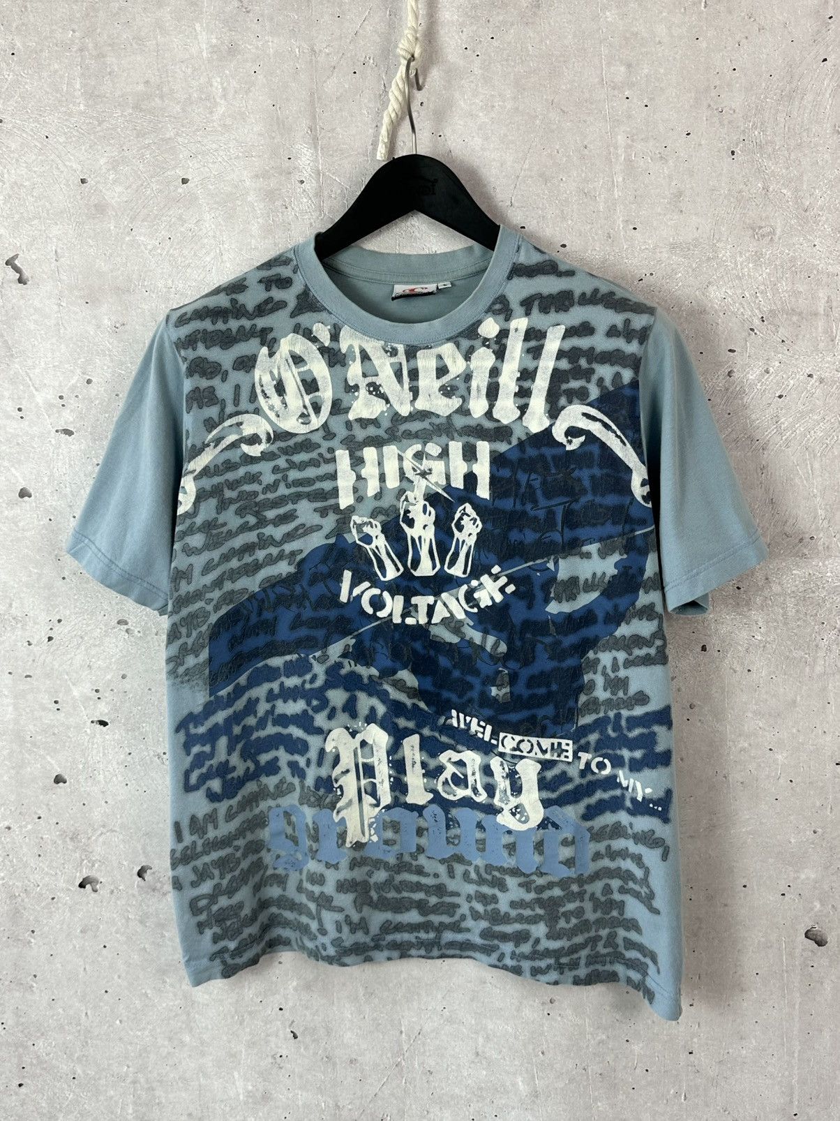 O'Neill Vintage O’Neill Printed Blue T-shirt Size US L / EU 52-54 / 3 - 1 Thumbnail