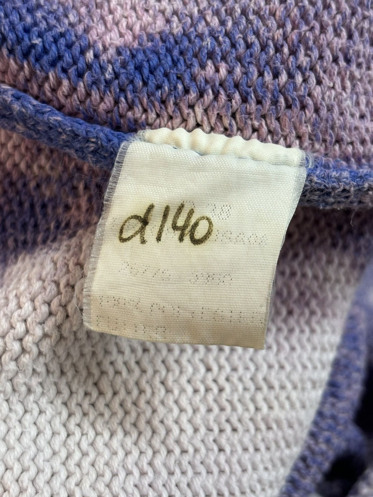 Burberry Vintage Burberry Knight Logo Acid Space Knit Cotton Sweater Size US L / EU 52-54 / 3 - 9 Thumbnail