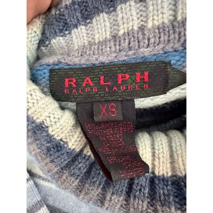 Ralph Lauren Vintage Ralph Lauren Wool Striped Turtleneck Sweater Size XS / US 0-2 / IT 36-38 - 4 Thumbnail