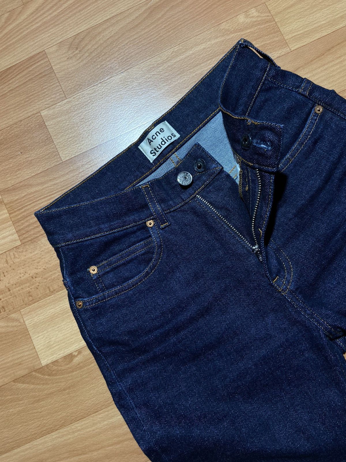 Acne Studios × Designer Acne Studios Jeans Dark Blue Denim Pants Italy Brand Size 24" / US 00 / IT 34 - 9 Thumbnail