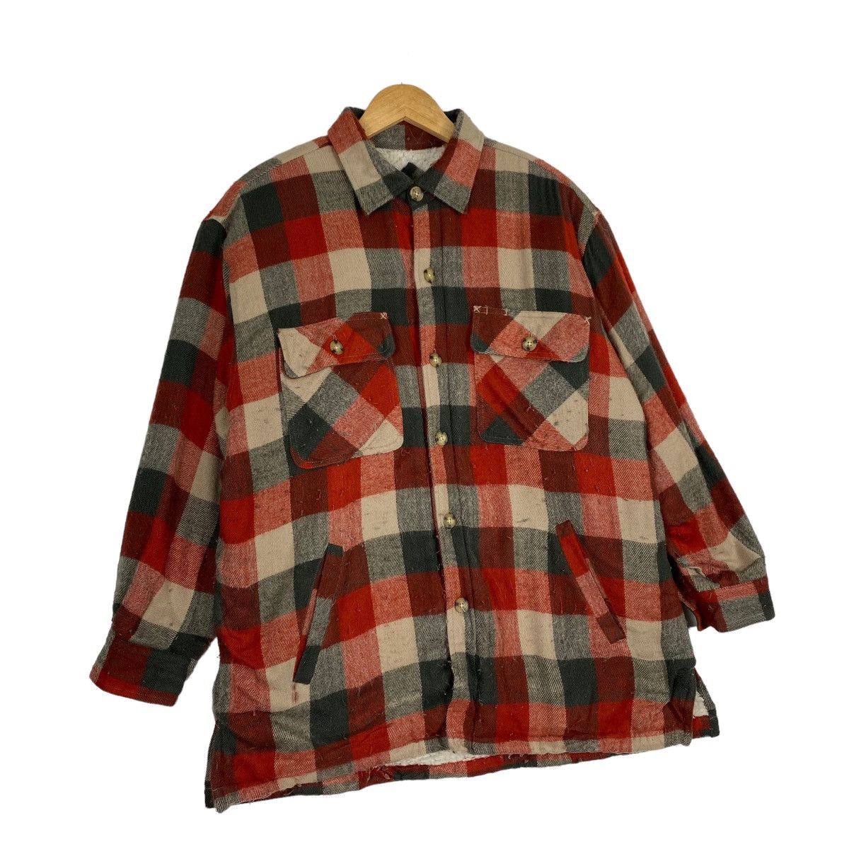 Japanese Brand Vintage Uniqlo Nova Check Sherpa Lining Jacket Size US L / EU 52-54 / 3 - 3 Thumbnail